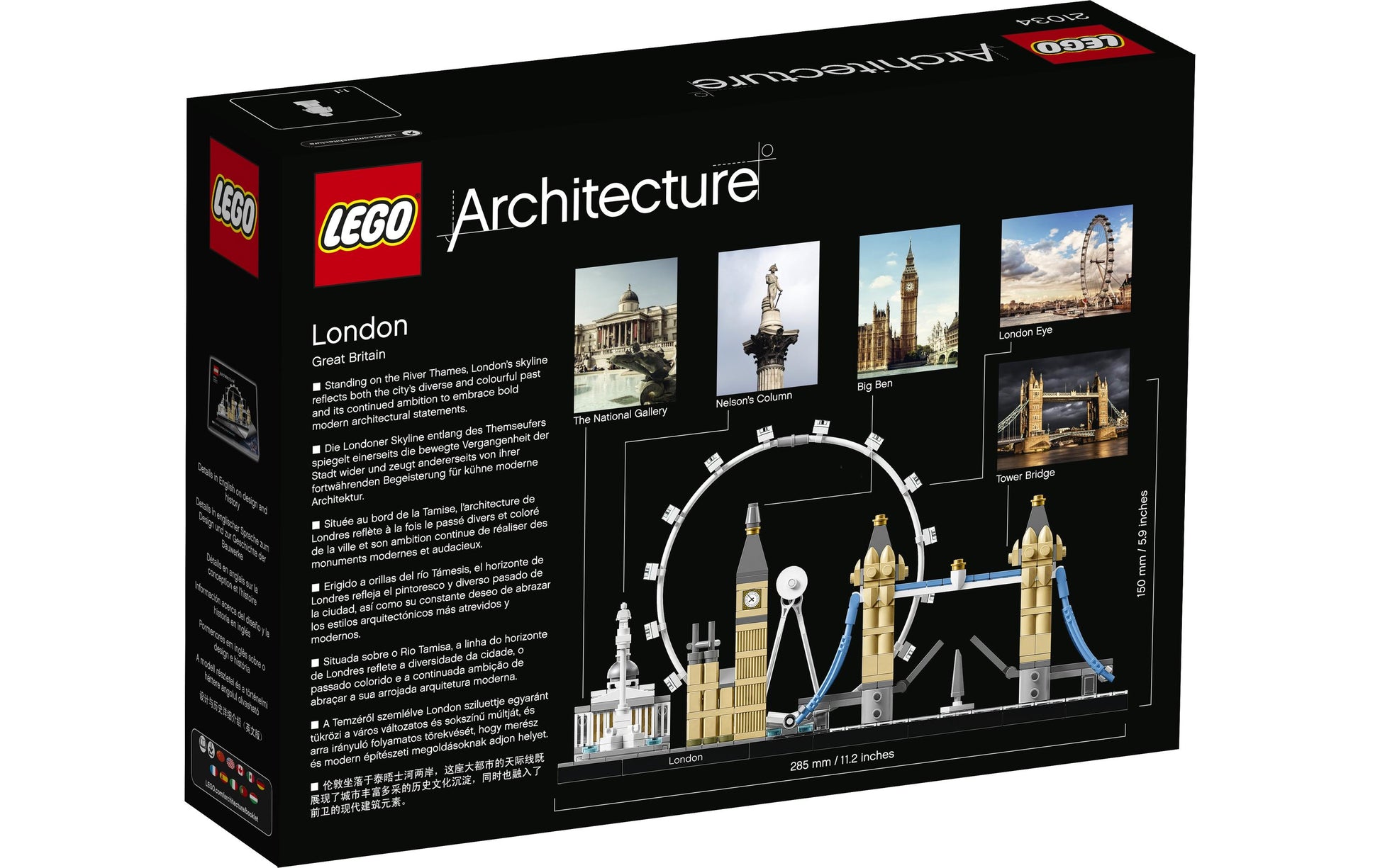 LEGO 3D Puzzle Architektur London – 468 Teile – ab 12 Jahren