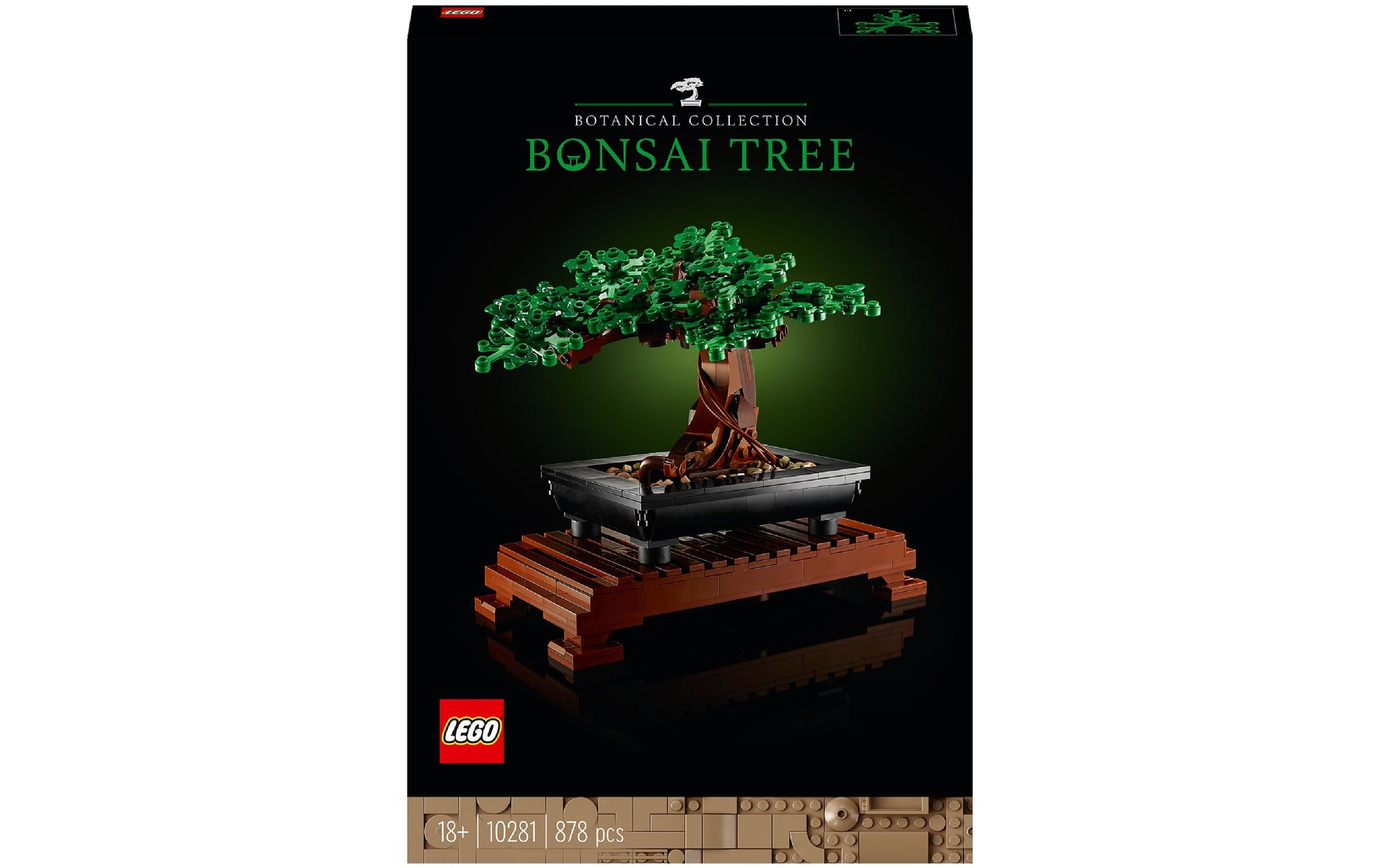 LEGO Creator Expert Bonsai Baum Bausatz – Icons – 878-teilig – 20 × 18 × 21 cm – ab 18 J.
