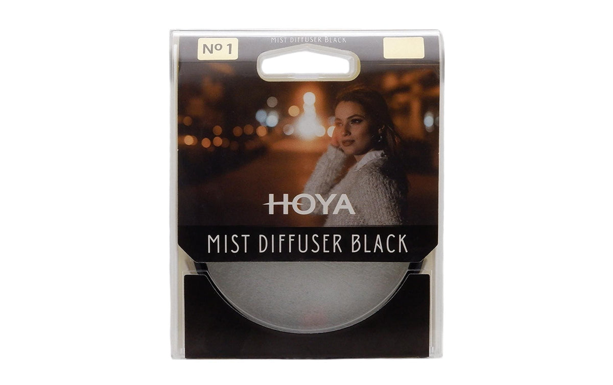 Hoya Mist Diffuser No1 Diffusionsfilter 72 mm – Aluminium – Schwarz – für 72 mm