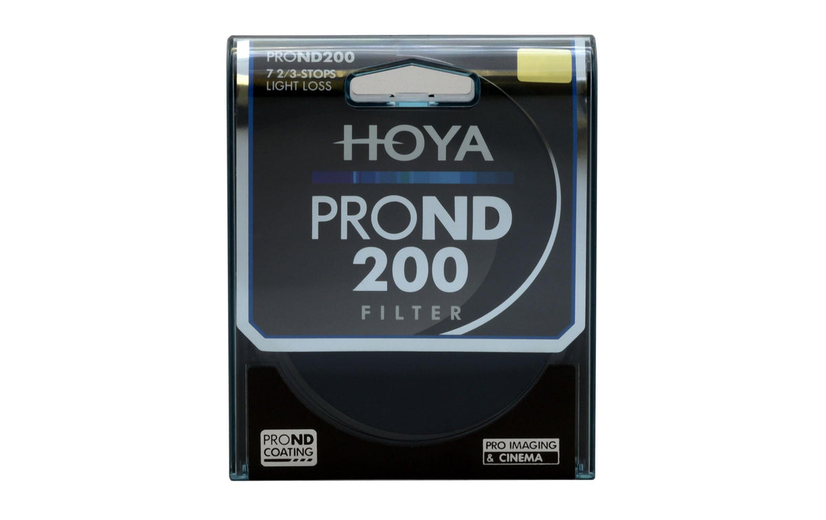 Hoya Pro ND200 Neutraldichtefilter 52 mm – ND2,1 (7,7 Blenden) – Schwarz