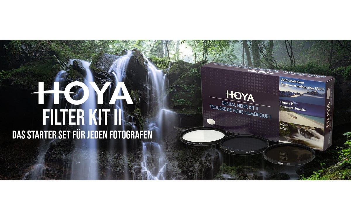 Hoya Digitales Filterset II 43 mm – UV, CIR-PL, ND8 – Schwarz – 3er-Pack