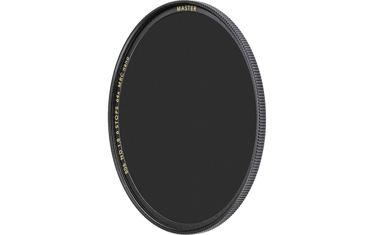 B+W 806 MASTER Graufilter ND 1,8 – 72 mm, 6 Blendenstufen, MRC (7-lagig) – 1er-Pack