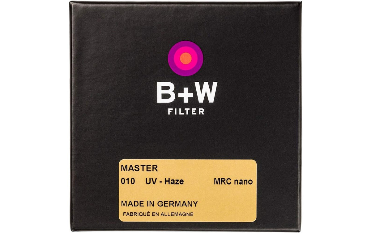 B+W 010 MASTER UV-Filter – 58 mm, MRC Nano – Schwarz