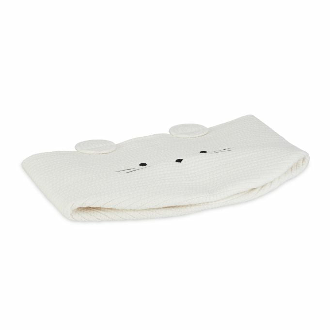 Relaxdays Aufbewahrungskorb 27 l – Baumwolle – Schwarz/Weiss – Ø 340 × 340 mm