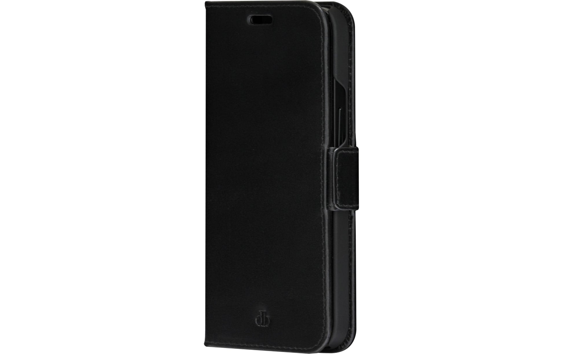 dbramante1928 Copenhagen Slim Wallethülle – für Apple iPhone 14 Plus, 3 Kartenfächer, Leder, schwarz