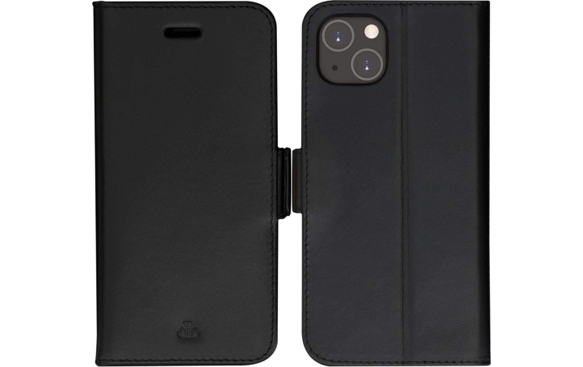 dbramante1928 Copenhagen Slim Wallethülle – für Apple iPhone 14 Plus, 3 Kartenfächer, Leder, schwarz