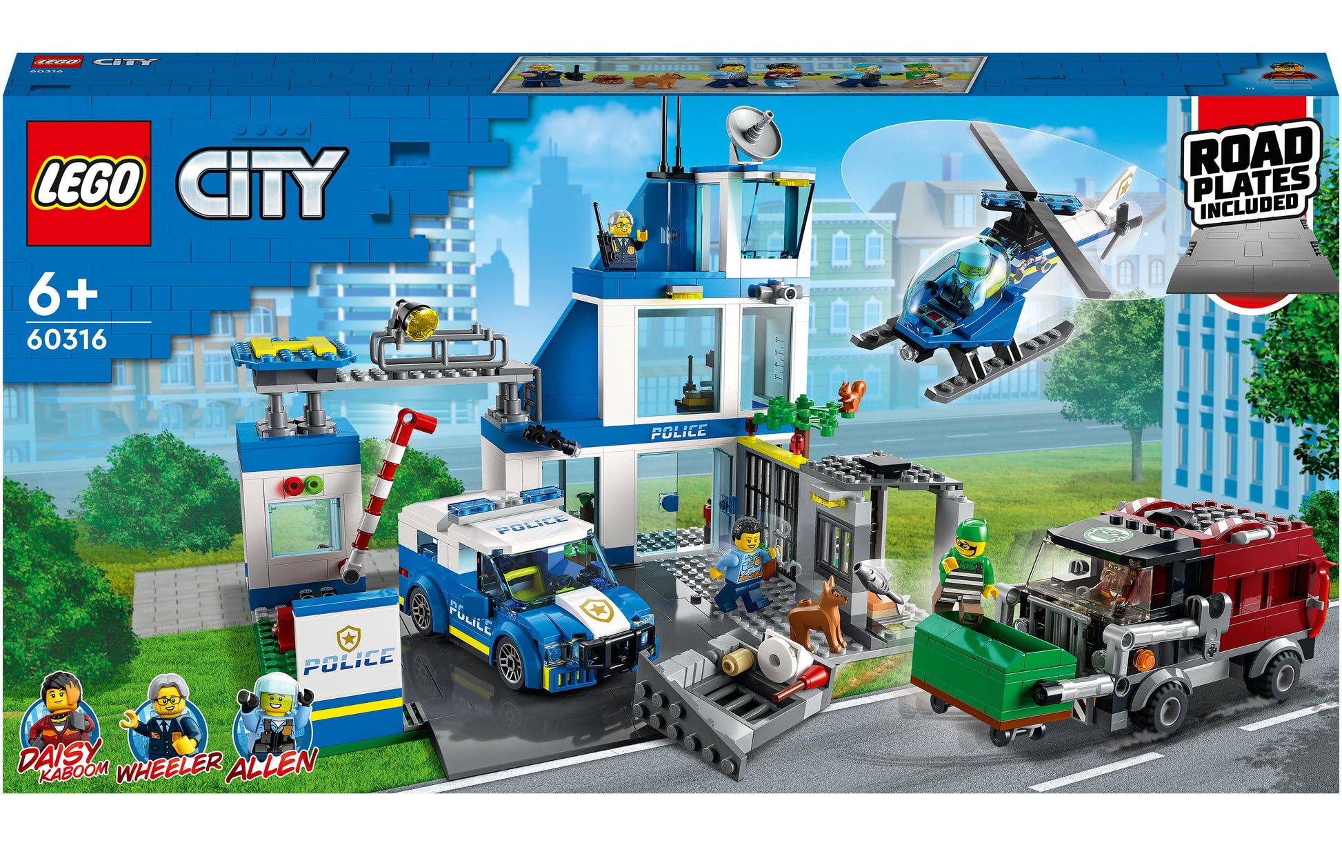 LEGO City Polizeistation Set – 668-teilig – 28 × 27 × 24 cm – ab 6 Jahren