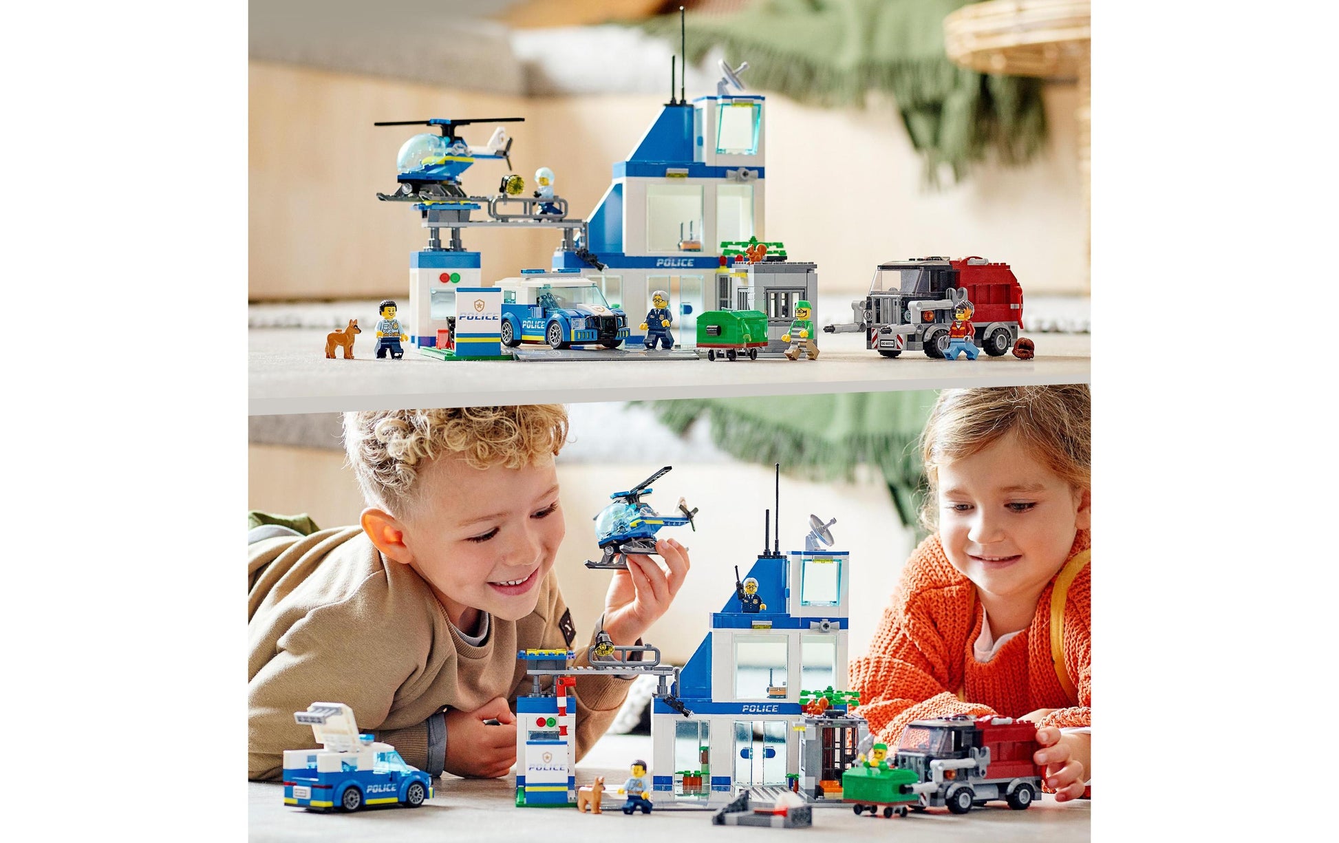 LEGO City Polizeistation Set – 668-teilig – 28 × 27 × 24 cm – ab 6 Jahren
