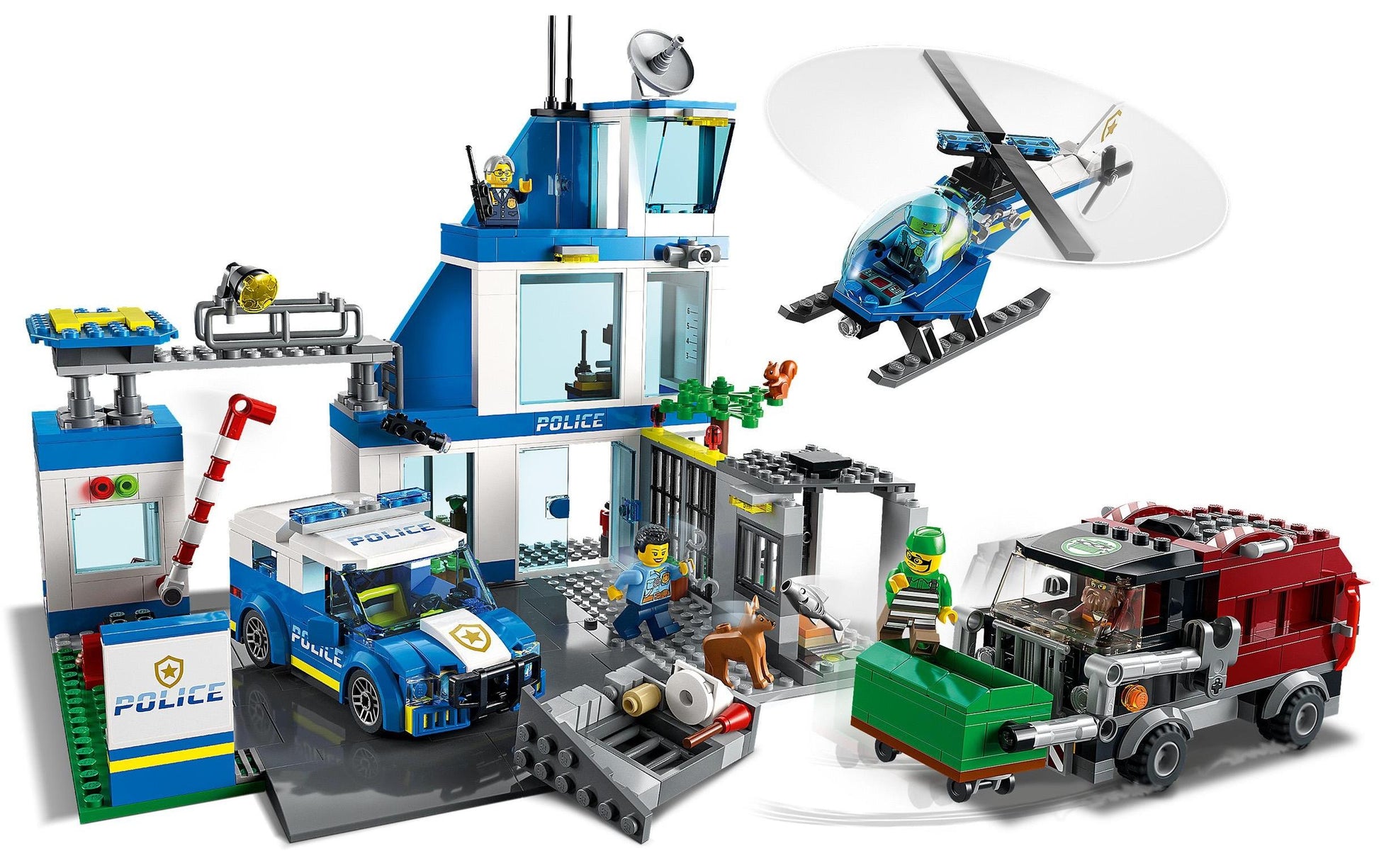 LEGO City Polizeistation Set – 668-teilig – 28 × 27 × 24 cm – ab 6 Jahren