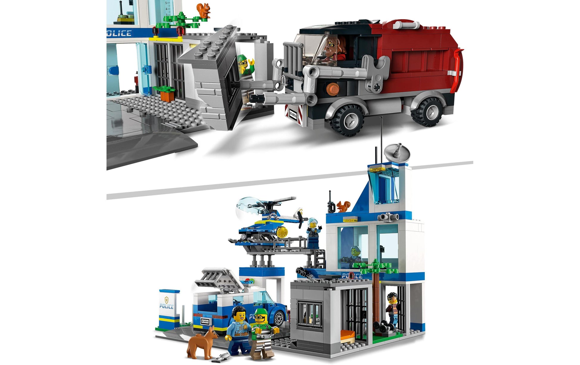 LEGO City Polizeistation Set – 668-teilig – 28 × 27 × 24 cm – ab 6 Jahren