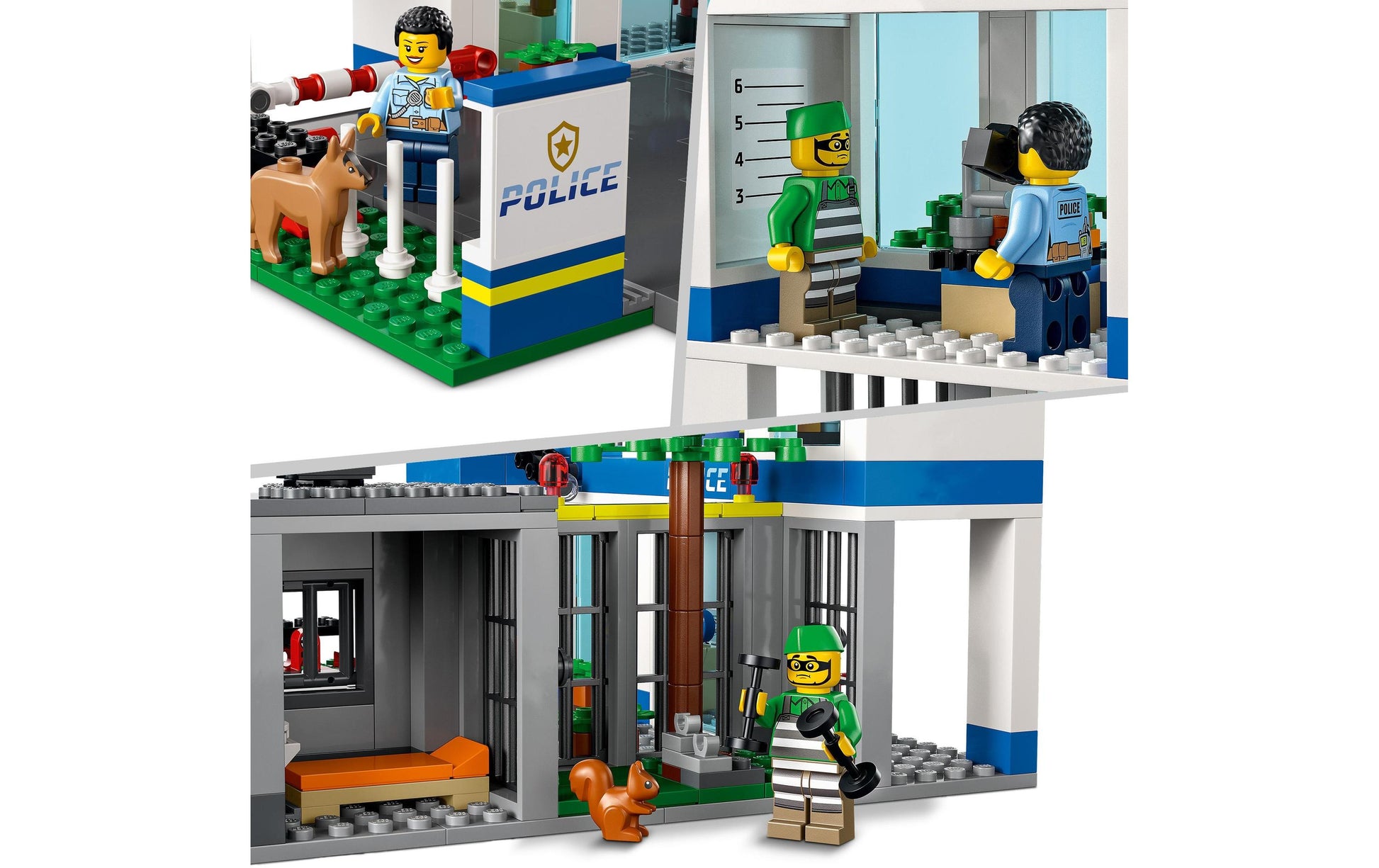 LEGO City Polizeistation Set – 668-teilig – 28 × 27 × 24 cm – ab 6 Jahren