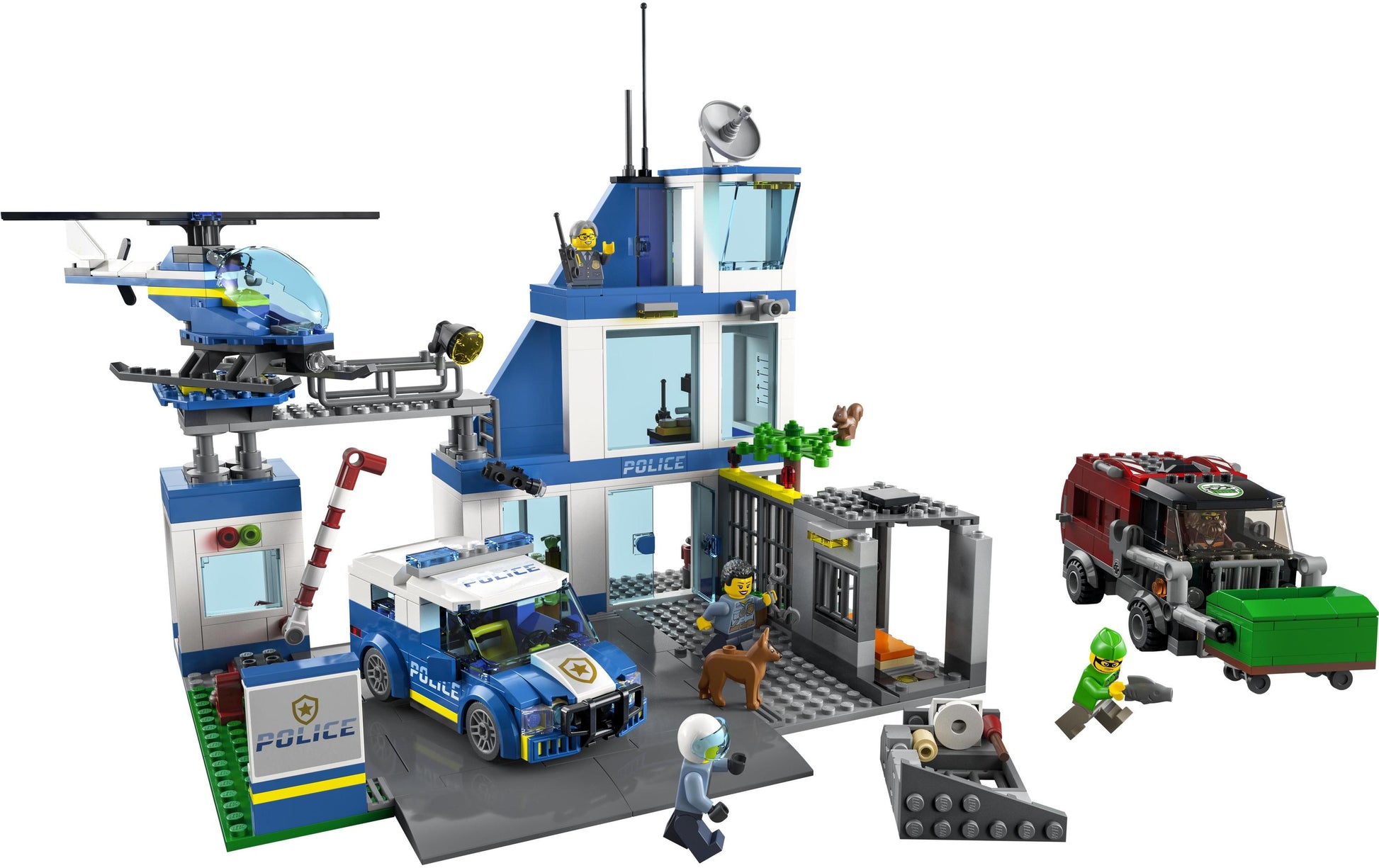 LEGO City Polizeistation Set – 668-teilig – 28 × 27 × 24 cm – ab 6 Jahren