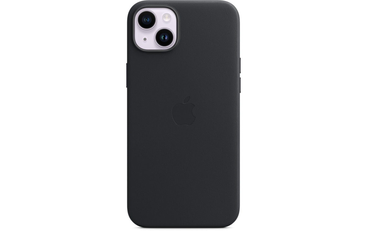 Apple Backcover – für Apple iPhone 14 Plus, MagSafe, Leder, Schwarz