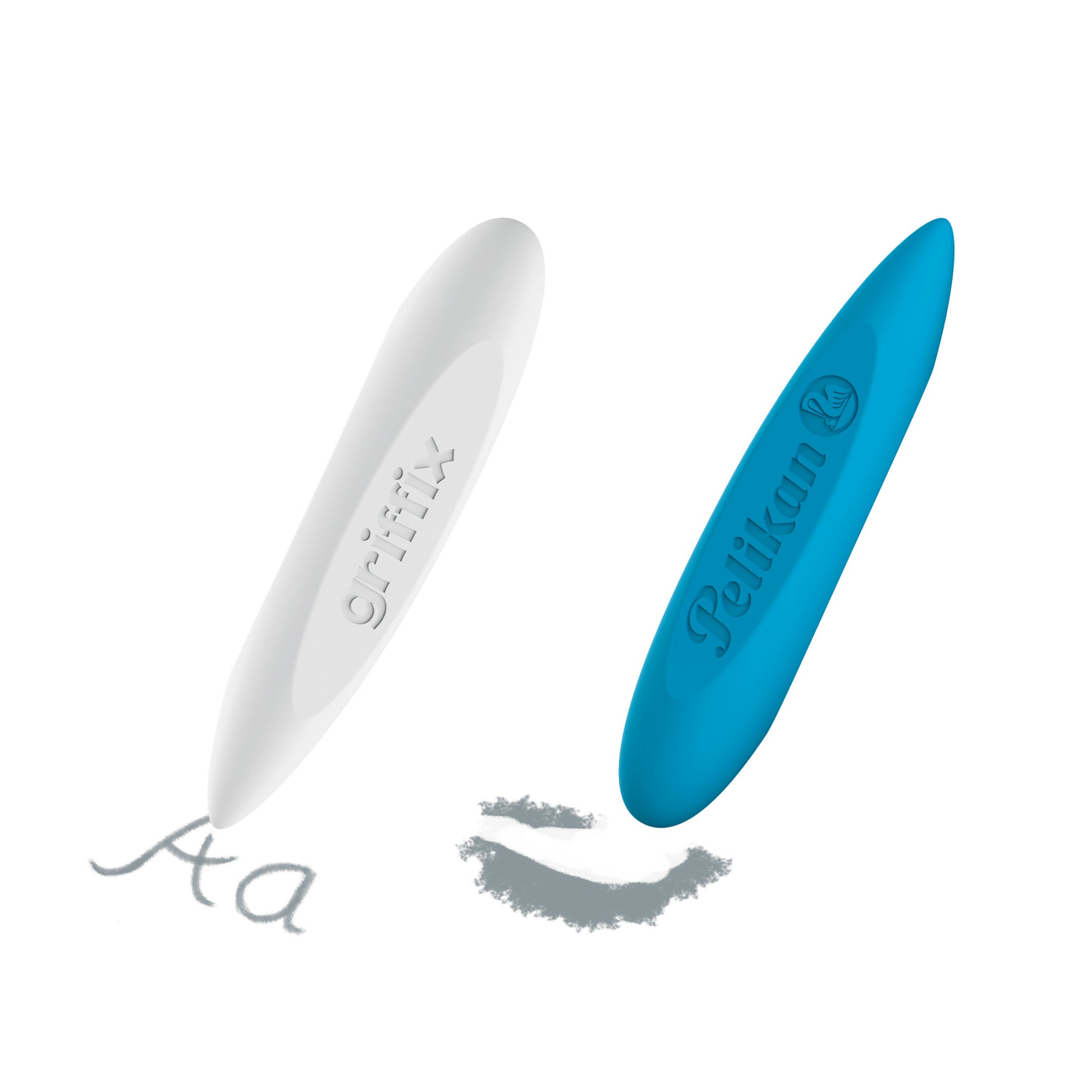 Pelikan Radierstift Griffix – Dreikantgriffzone, zwei Spitzen, TPE, farbig sortiert, 20 Stk.