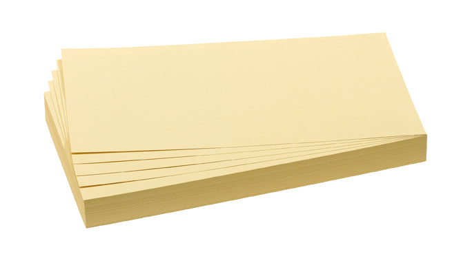 Franken Moderationskarten Rechteck – 9,5 × 20,5 cm, Gelb, 500 Stk.