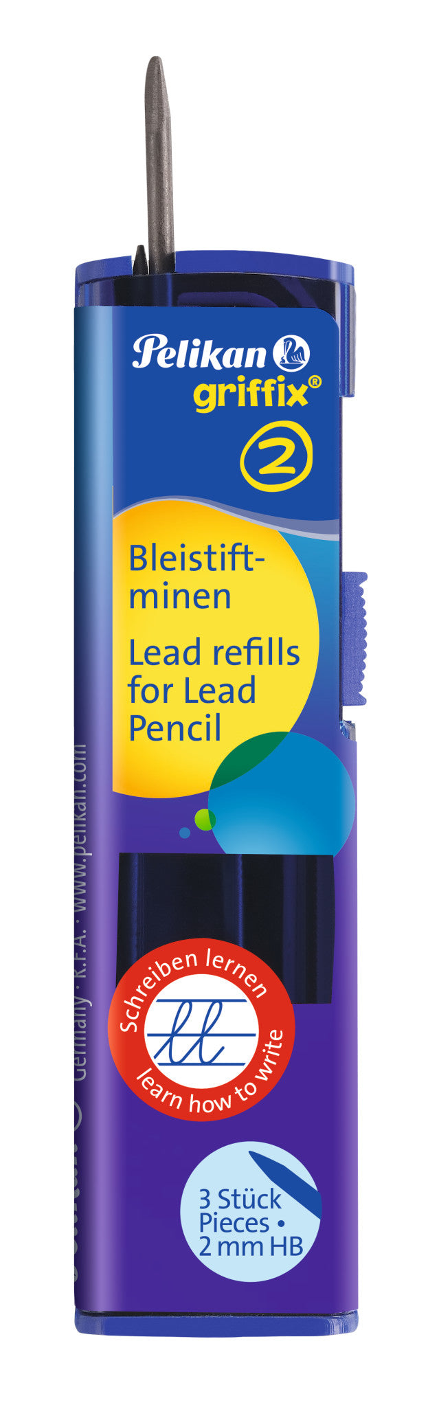 Pelikan Griffix Zirkelminen – Schwarz, Ø 2 mm, 3er-Pack