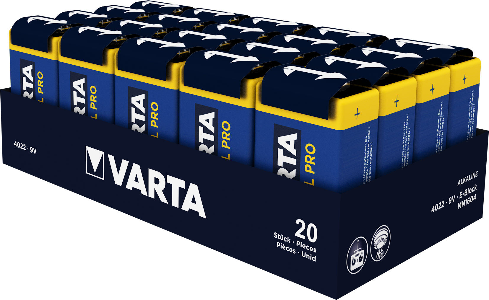 Varta Akku 9 V Alkali-Mangan – für Geräte