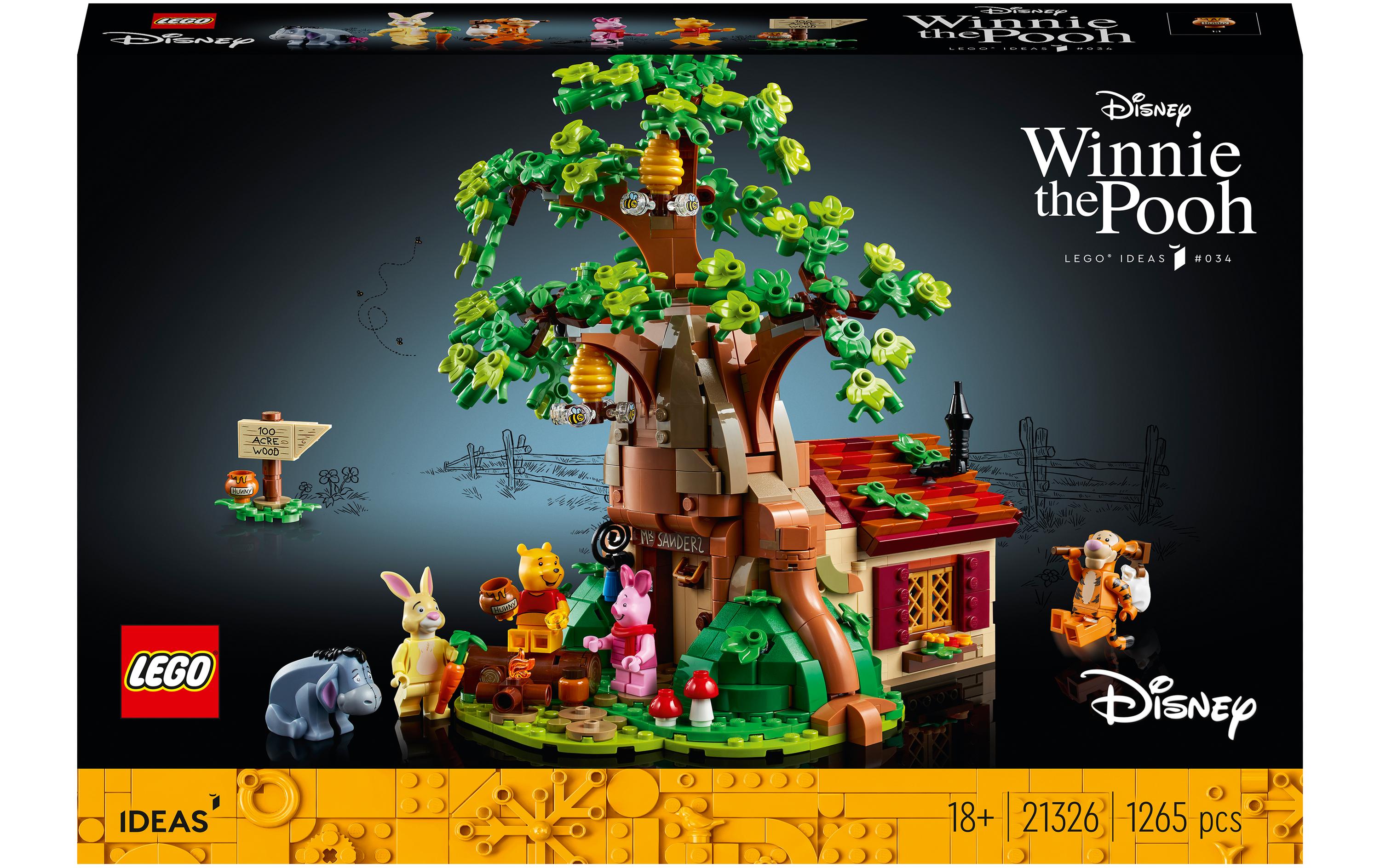 LEGO 3D Puzzle Winnie Puuh – 1265 Teile – 18 × 24 × 22 cm – ab 18 Jahren