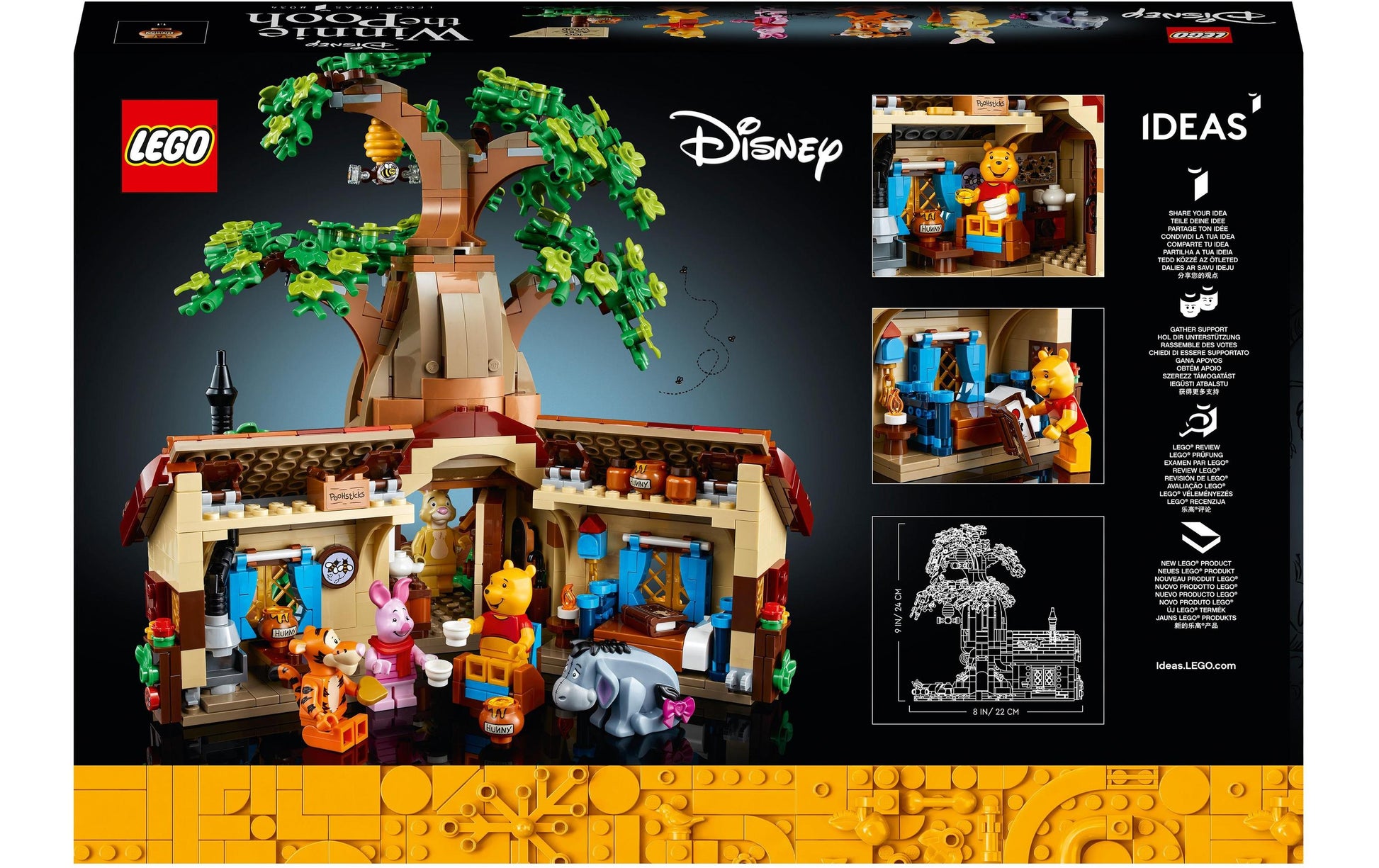 LEGO 3D Puzzle Winnie Puuh – 1265 Teile – 18 × 24 × 22 cm – ab 18 Jahren