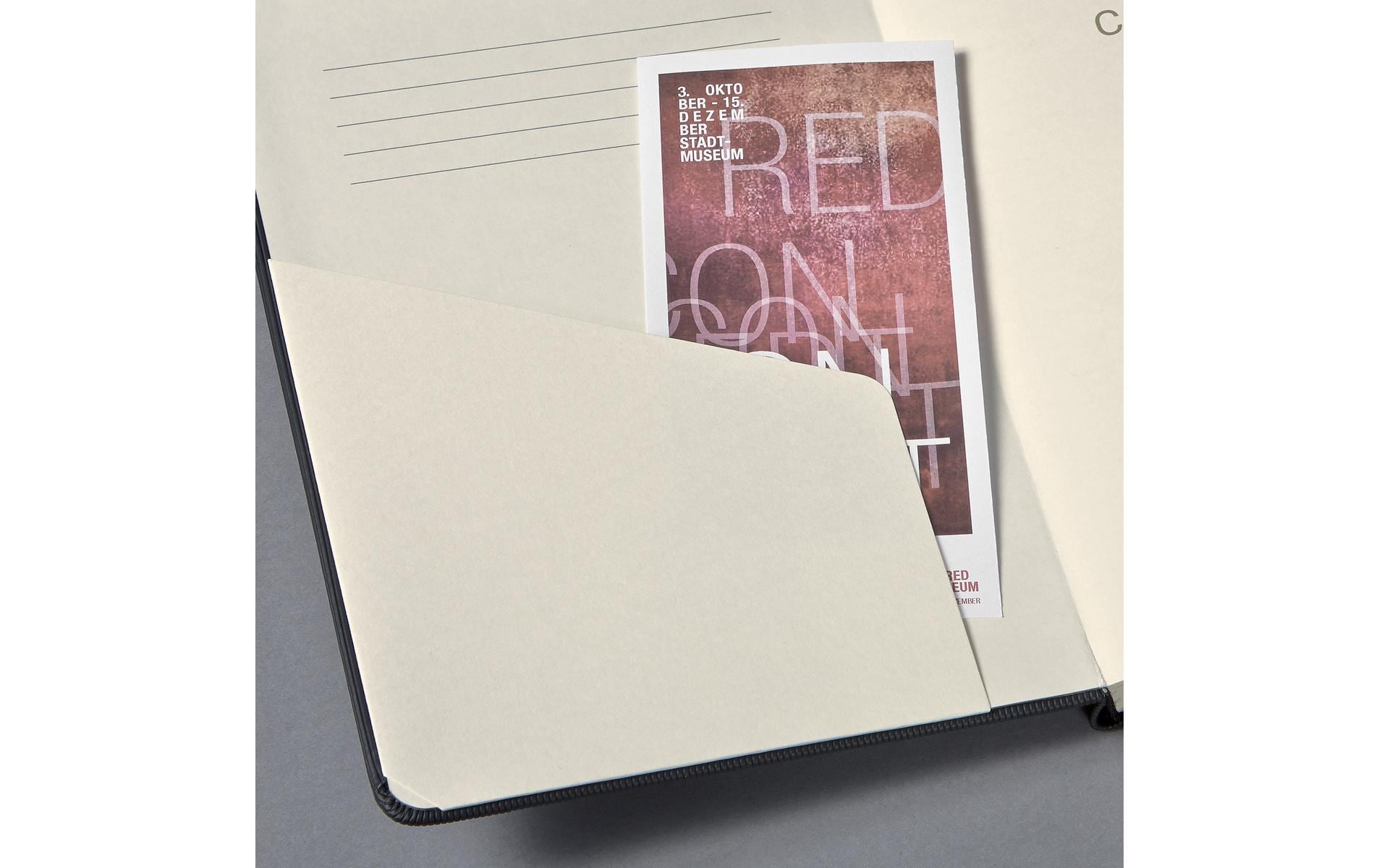 Sigel Notizbuch, 213 × 295 mm, blanko, Fadenheftung, 194 Seiten, 80 g/m² – schwarz