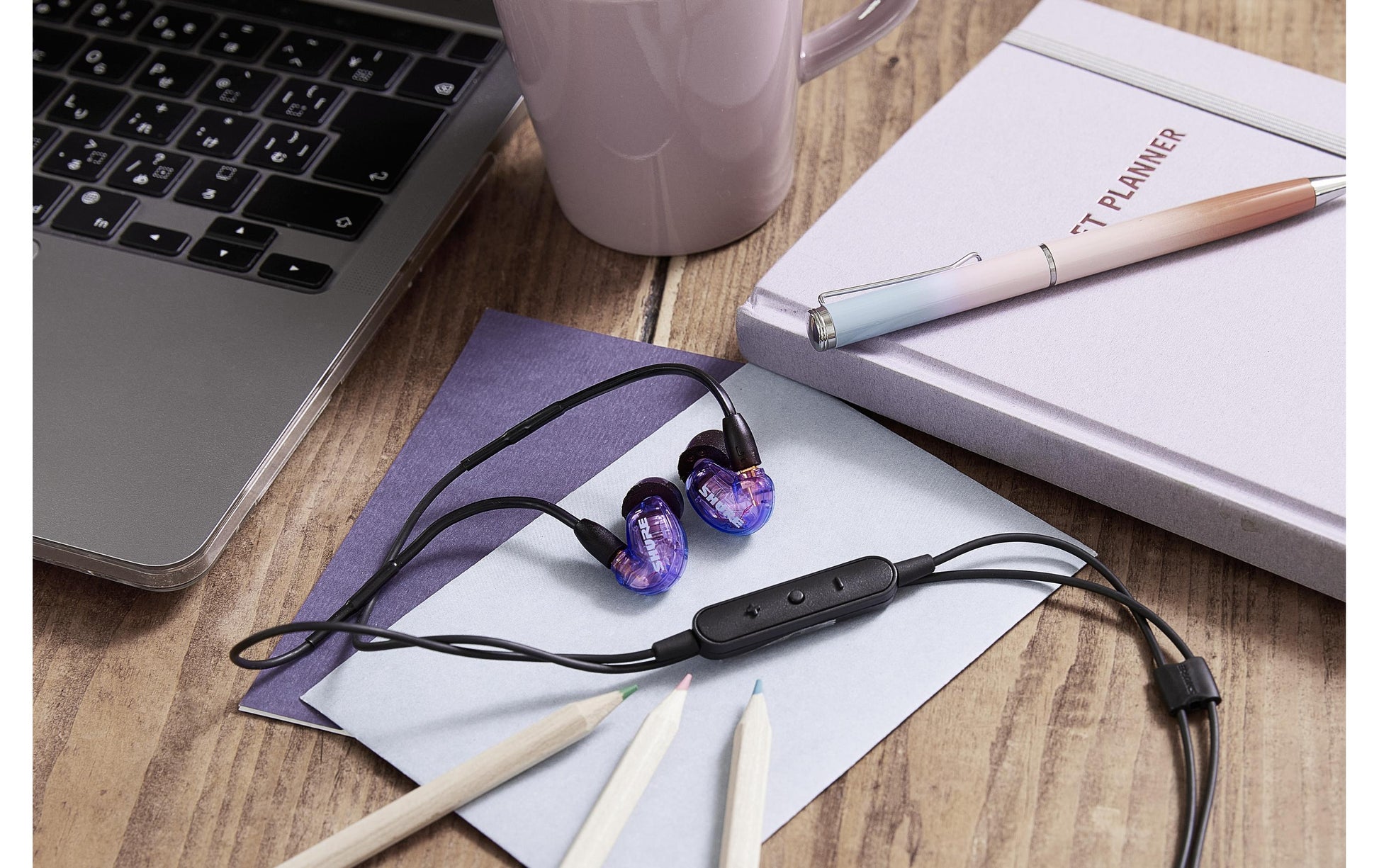 Shure SE215 – In-Ear Headset – 3,5 mm Klinke, Anruf-Management – Violett – für Apple/Android