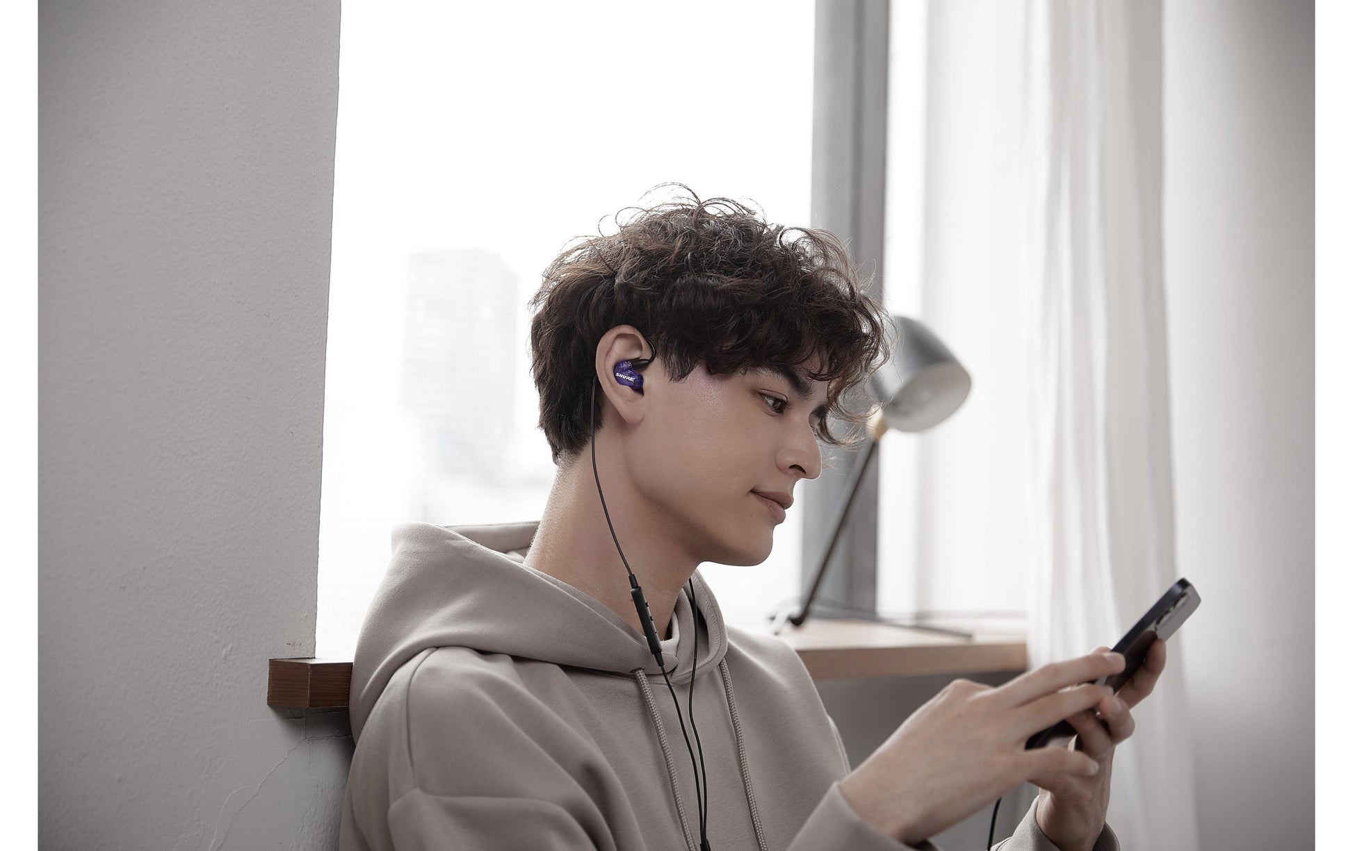 Shure SE215 – In-Ear Headset – 3,5 mm Klinke, Anruf-Management – Violett – für Apple/Android