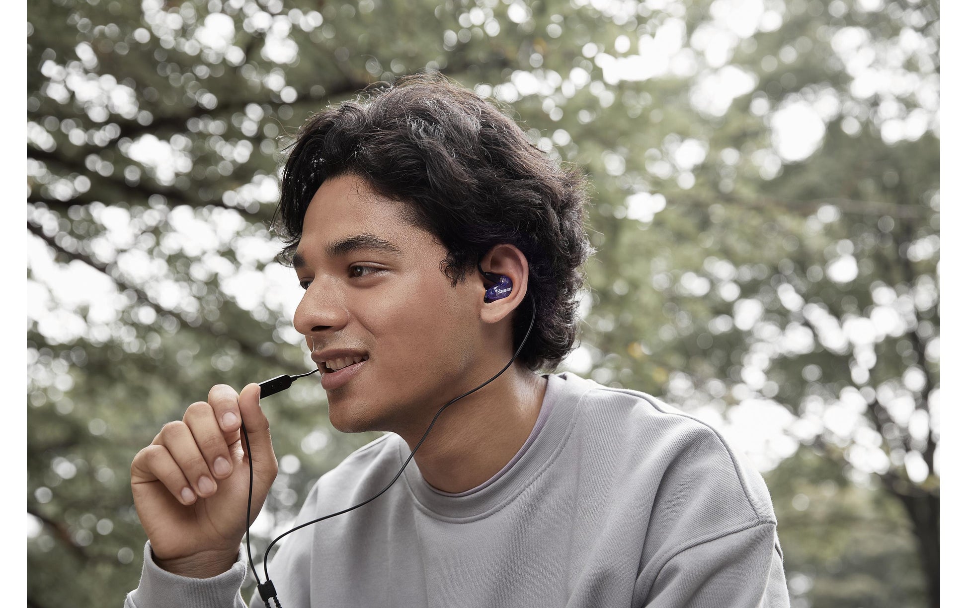 Shure SE215 – In-Ear Headset – 3,5 mm Klinke, Anruf-Management – Violett – für Apple/Android