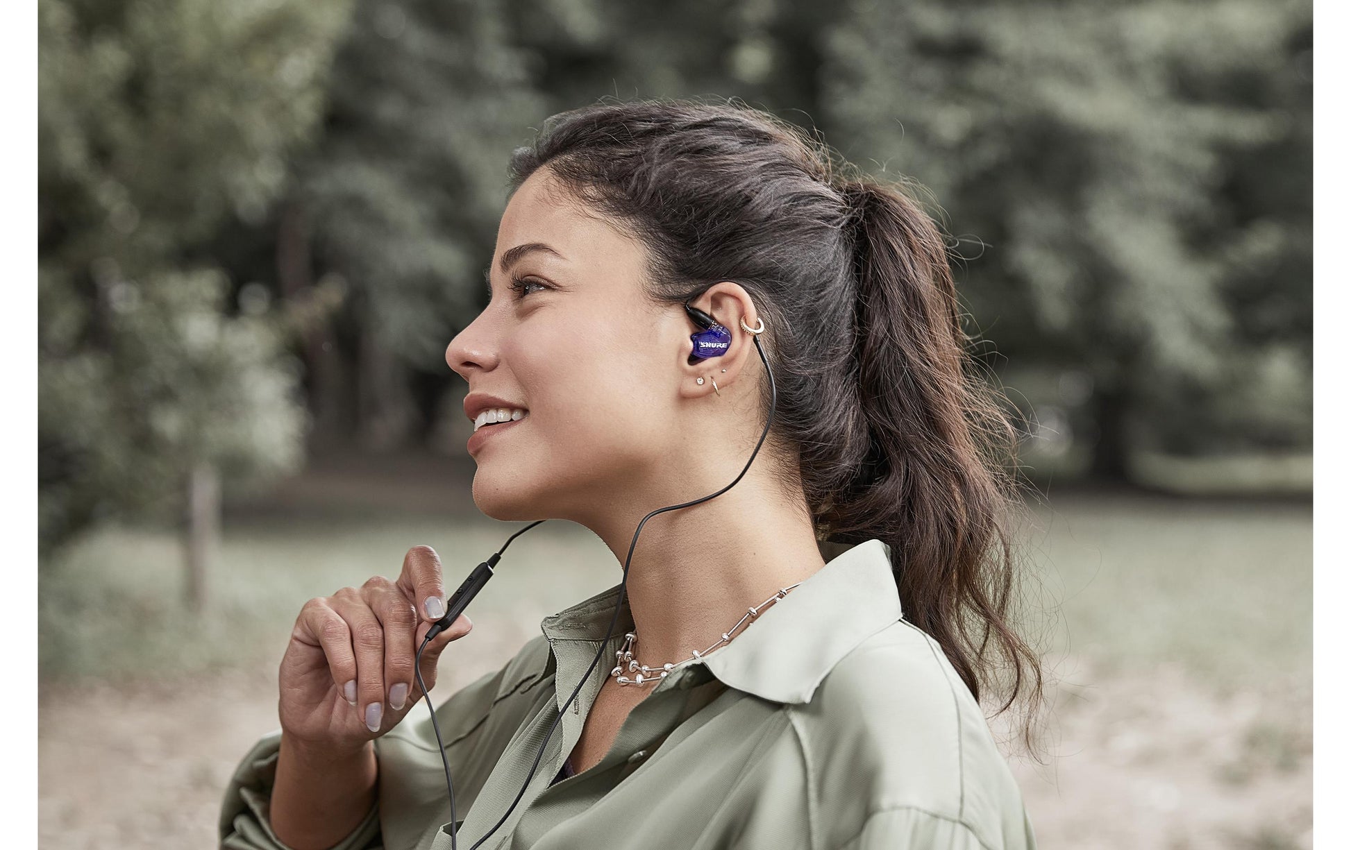 Shure SE215 – In-Ear Headset – 3,5 mm Klinke, Anruf-Management – Violett – für Apple/Android