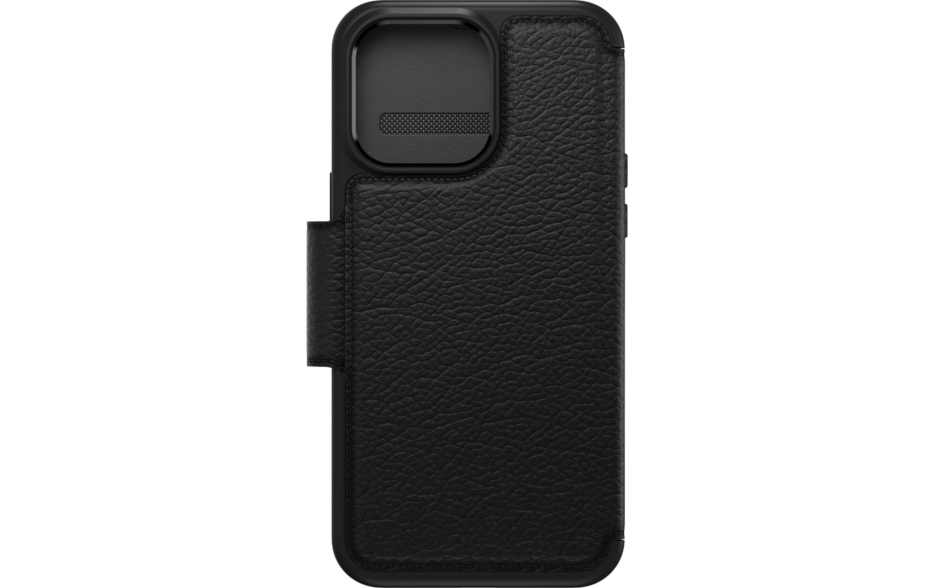 OtterBox Strada Folio – für Apple iPhone 14 Pro Max, Leder, Schwarz, mit Kartenfach, sturzdämpfend