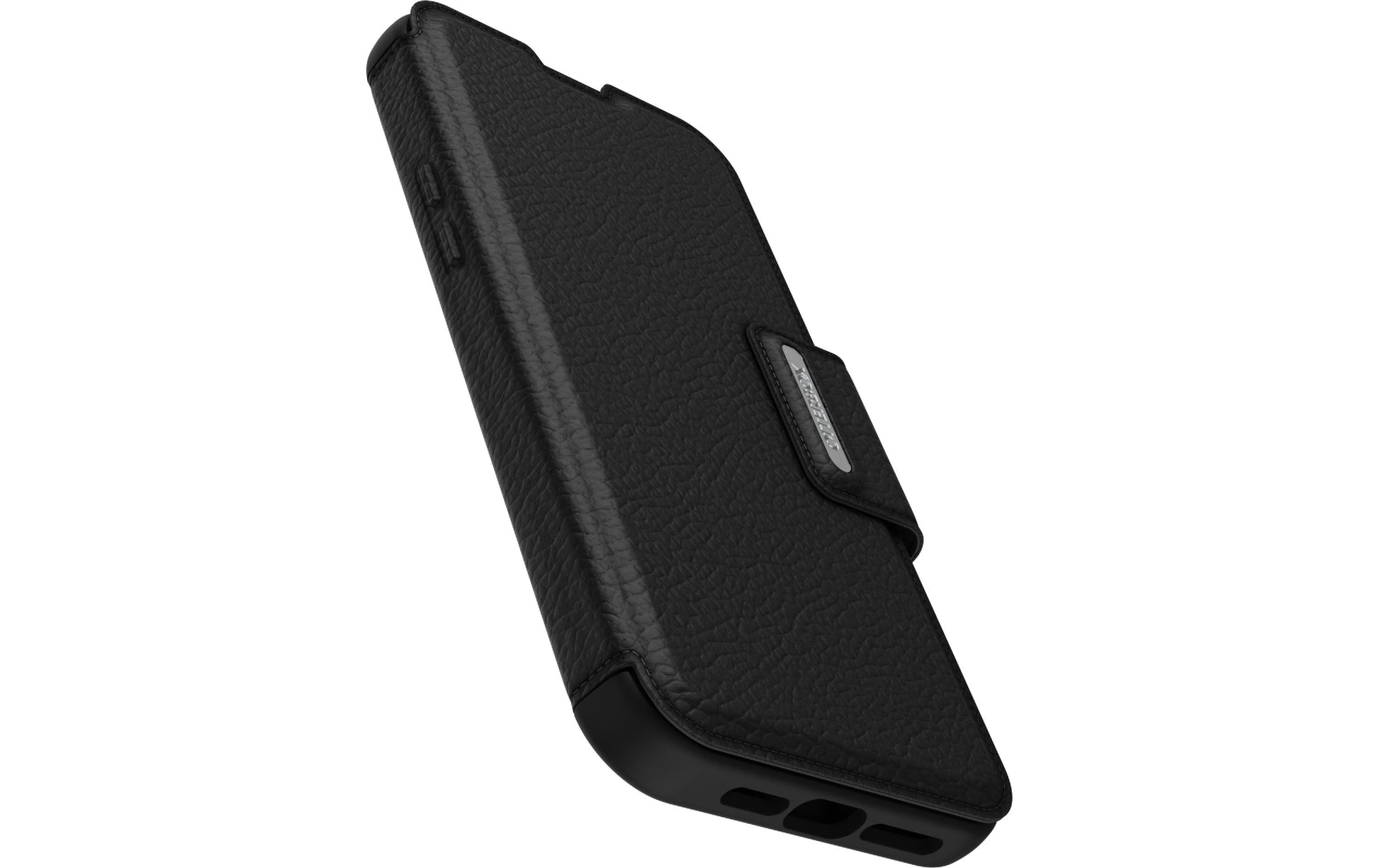 OtterBox Strada Folio – für Apple iPhone 14 Pro Max, Leder, Schwarz, mit Kartenfach, sturzdämpfend