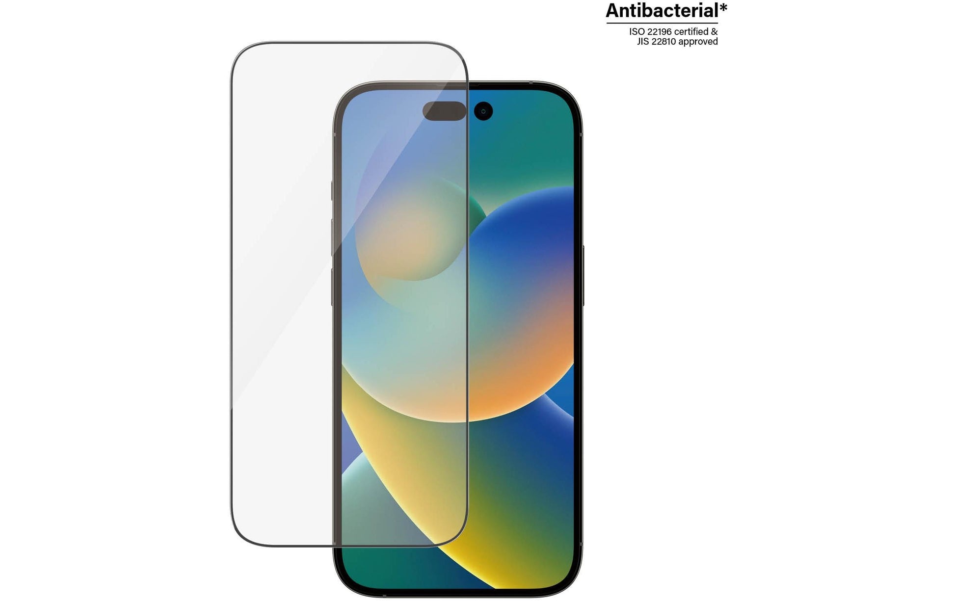 PanzerGlass Displayschutzglas – für Apple iPhone 14 Pro, kratzresistent, anti-Fingerprint, Hartglas