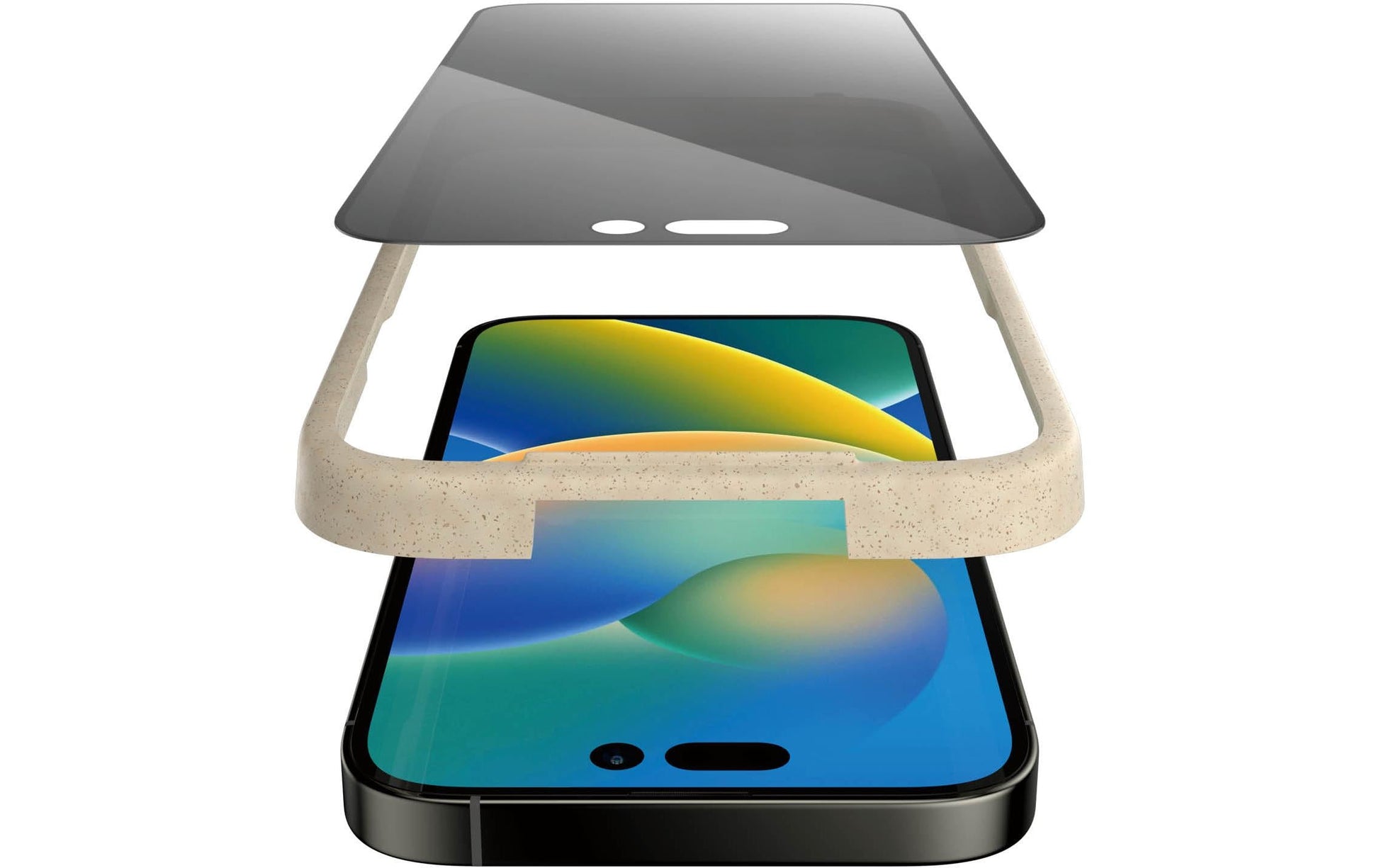 PanzerGlass Privacy-Filter (Panzerglas), Ultra-Wide Fit – für iPhone 14 Pro – mit Applikator