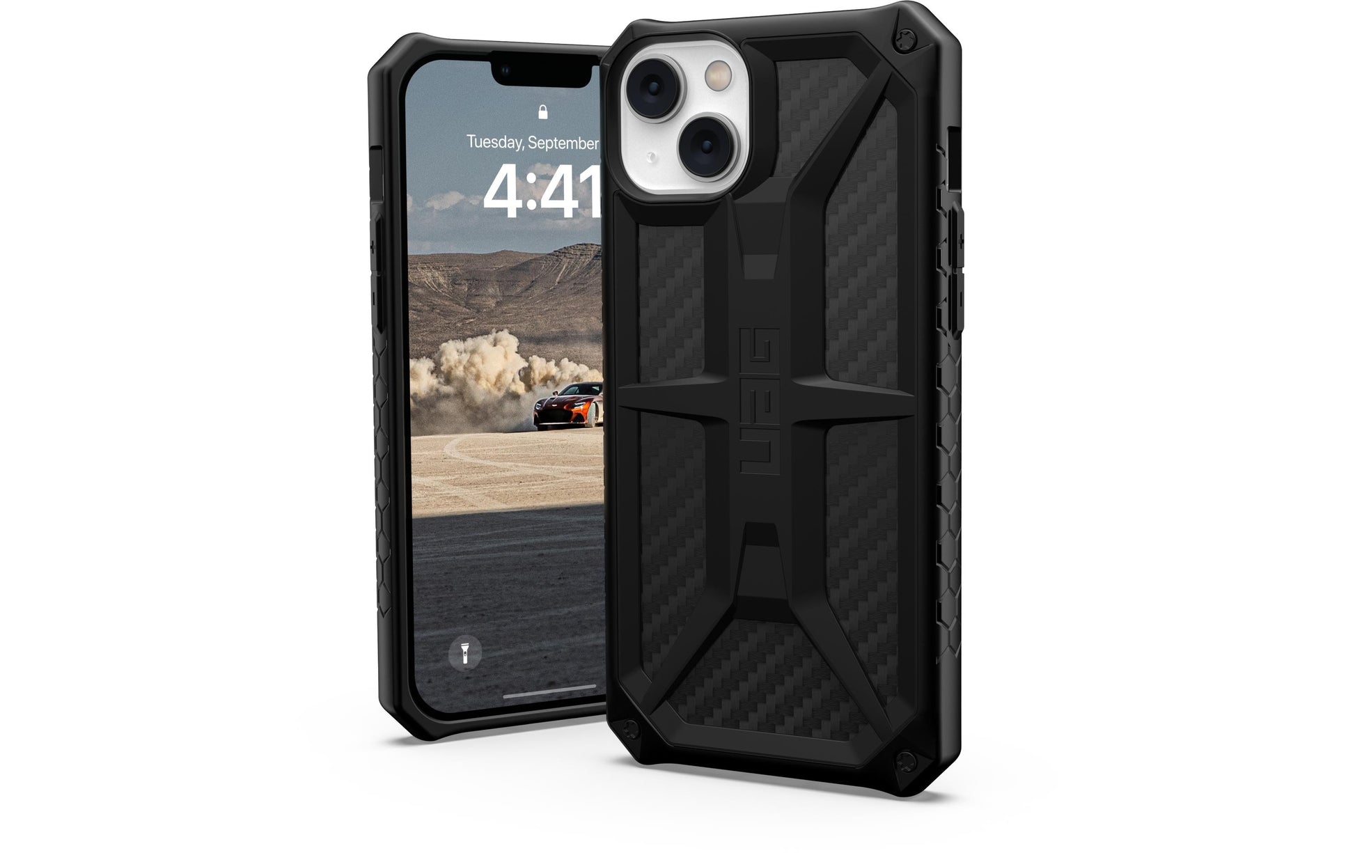 Urban Armor Gear Backcover Monarch – für Apple iPhone 14 Plus – schwarz – absturzsicher bis 6 m