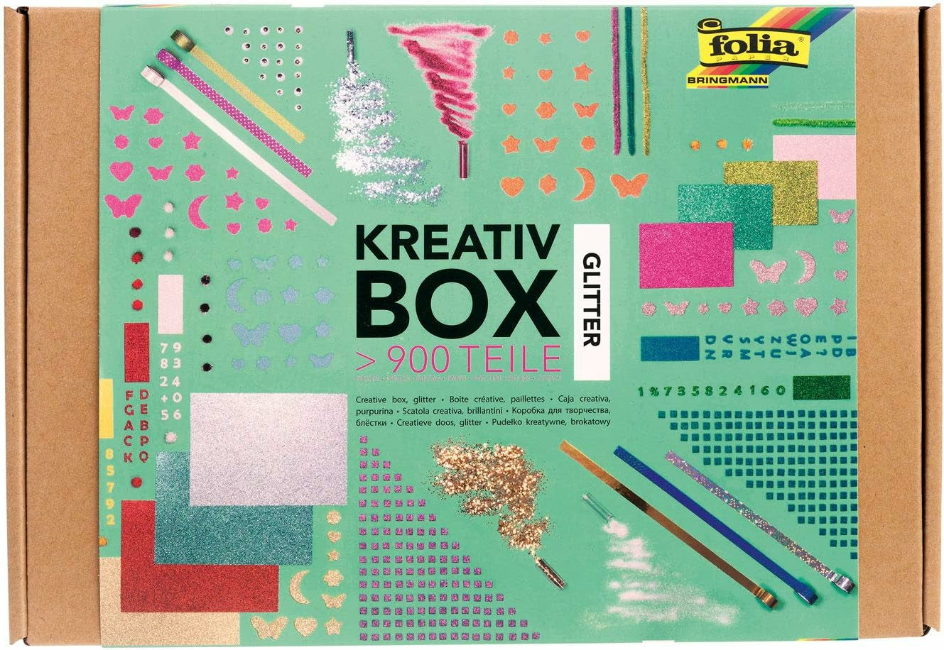 Folia Glitter – Kreativbox – 900-teilig – ab 3 Jahren