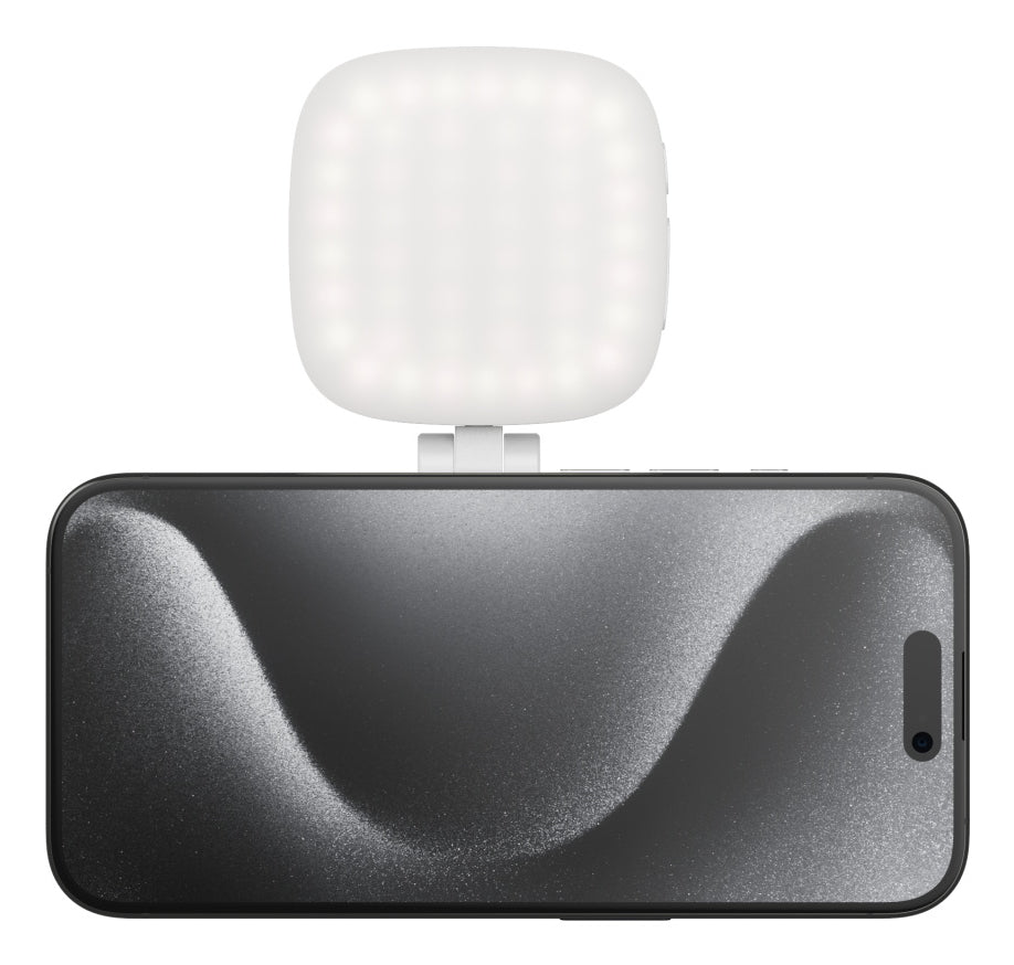 SmallRig Vibe P48 – Selfie-Licht – dimmbar, 2700–5600 K, Akku 850 mAh – für Smartphone – Weiss
