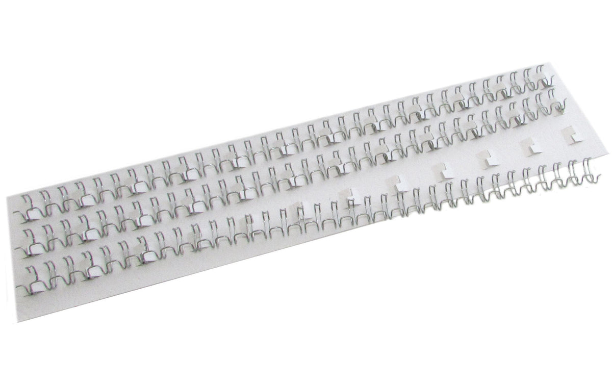 Peach Drahtbinderücken – A4 – 34 Ringe – Ø 10 mm – bis 70 Blatt, silber – 100 Stk.