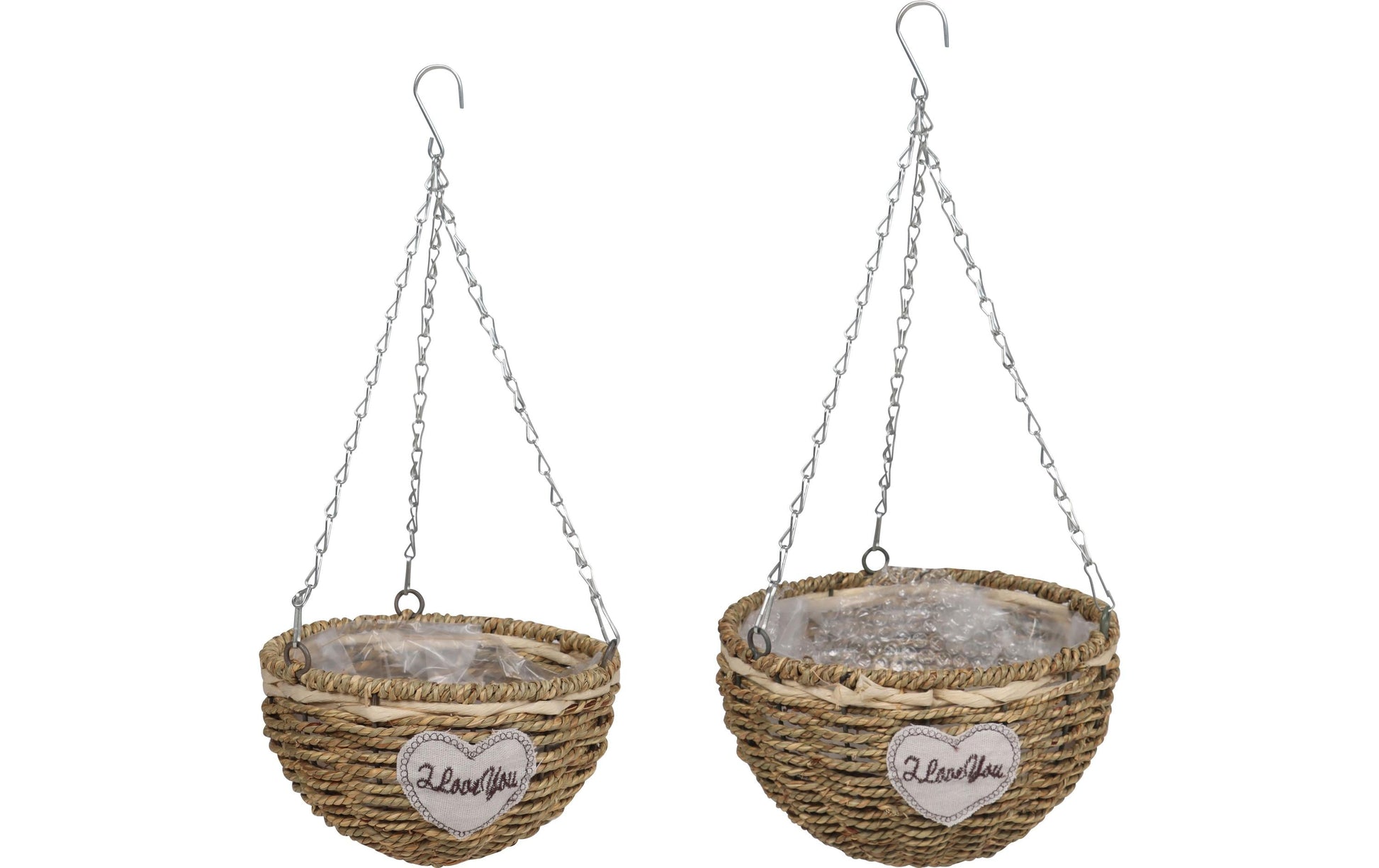 Dameco Pflanzkorb – Ø 18 × 11 cm – Seegras, natur