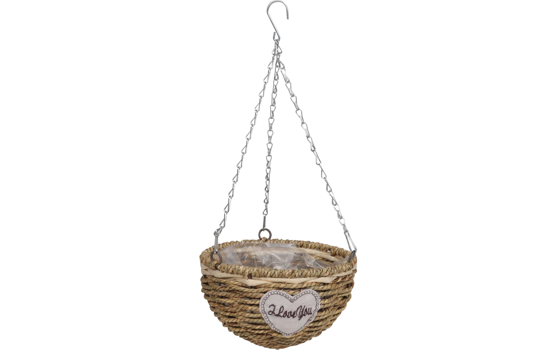 Dameco Pflanzkorb – Ø 18 × 11 cm – Seegras, natur