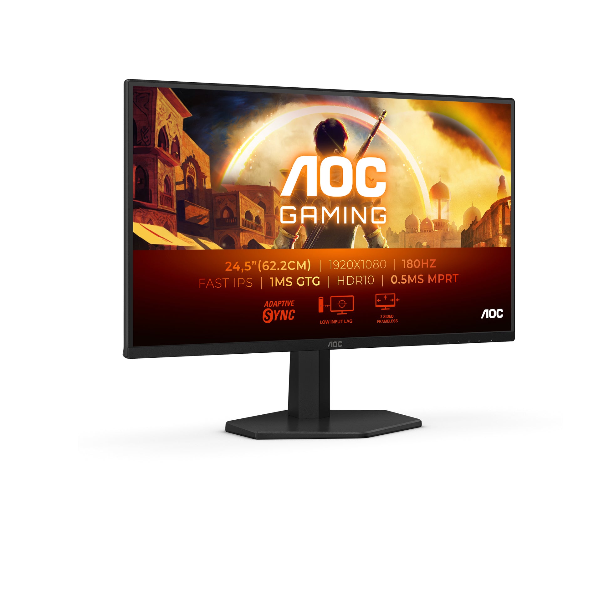 AOC G4 25G42E – 24,5", 1920 × 1080 (Full HD), IPS, 180 Hz, HDR10