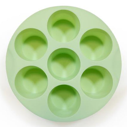 Muitomas Silikon-Muffinform für Heissluftfritteusen – 17,5 × 17,5 × 4 cm, Grün