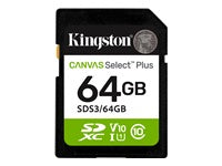 Kingston Technology Kingston Canvas Select Plus SDXC Speichergerät – 64 GB, UHS-I, 100 MB/s