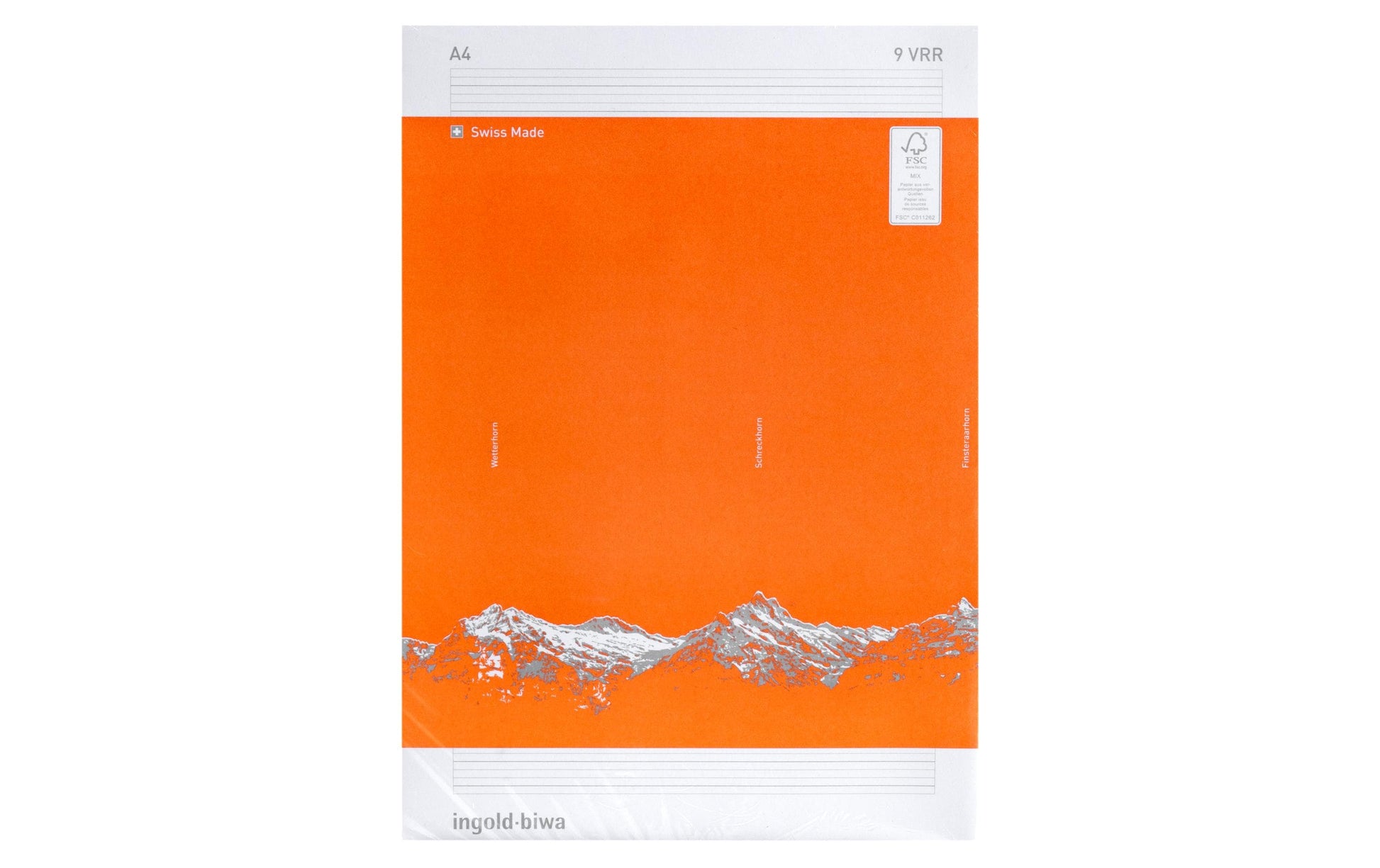 Ingold-biwa Ingold – Schulheft, A4, liniert, Klammerheftung, 40 Seiten – Orange, 10er-Pack