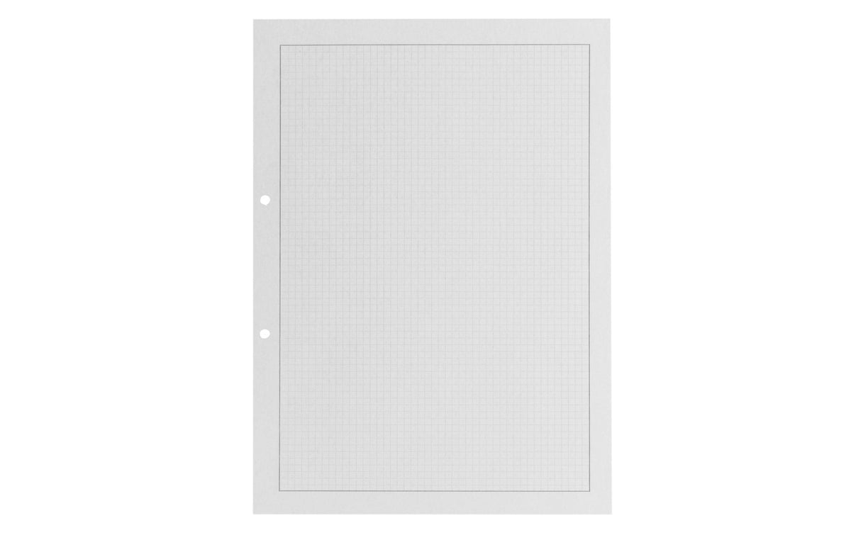Office Focus Ringbucheinlagen – A4 – kariert 4 mm – 2-Loch – 500 Blatt – FSC
