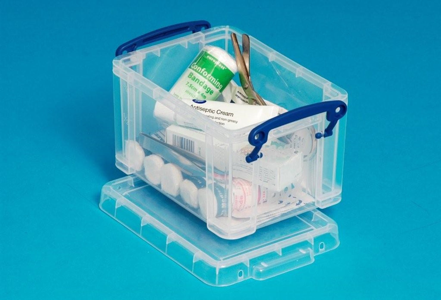 Really Useful Boxes Ordnungsbox – Kunststoff, transparent, 19,5 × 13,5 × 11 cm
