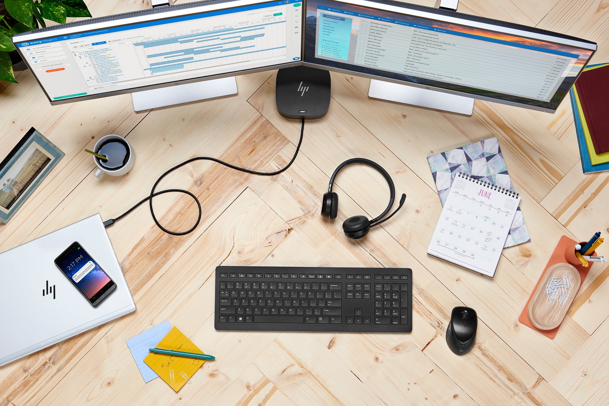 HP G5 Dockingstation – USB-C, 2× DP, 1× HDMI, 4× USB-A, 1× USB-C, 100 W PD, GbE, für Windows/Mac/ChromeOS