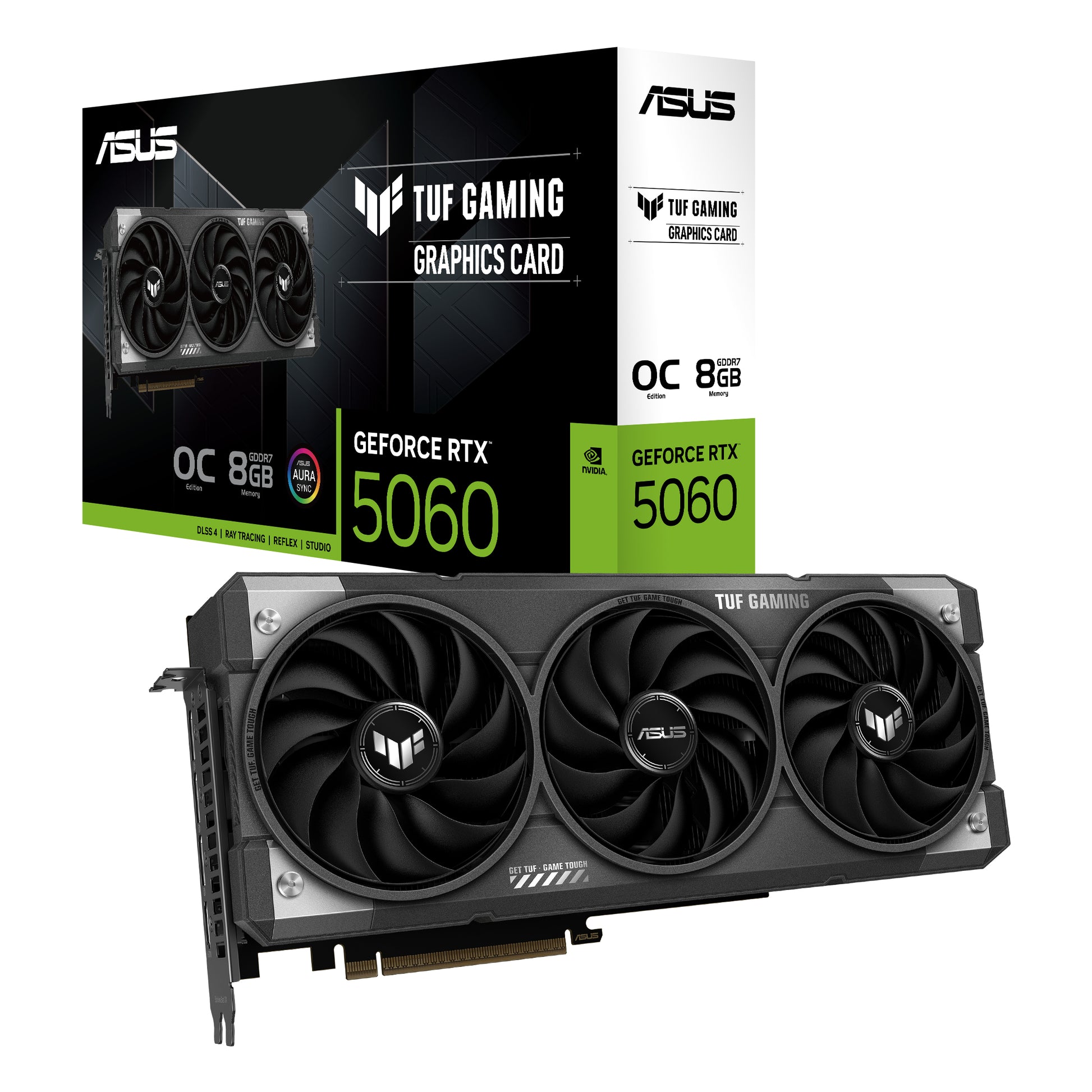 ASUS TUF-RTX5060-O8G-GAMING – PCIe Grafikkarte – GeForce RTX 5060, 8 GB GDDR7, 3×DP/1×HDMI, PCIe 5,0
