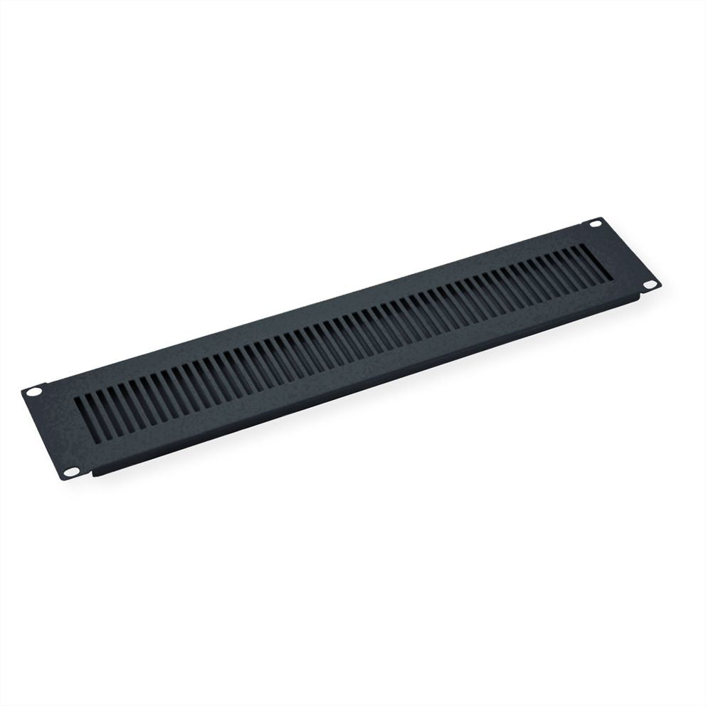 VALUE 26.99.0320 – 19" Frontabdeckung, 2U, belüftet, Schwarz