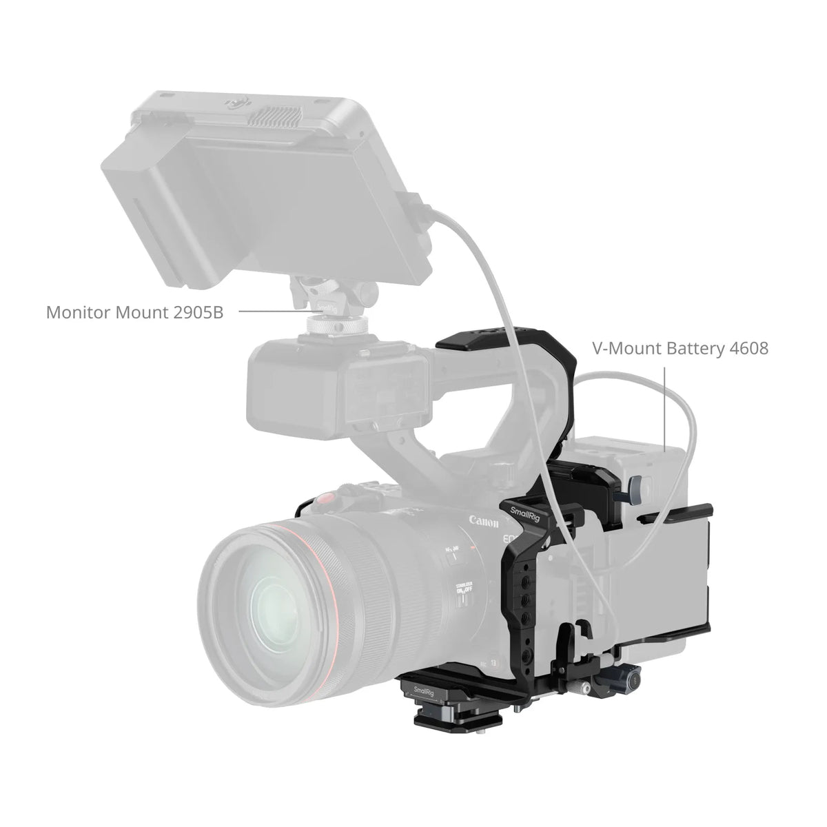 SmallRig 5658 Cage-Kit – Aluminium, 181,4 × 192 × 174,2 mm – für Canon EOS C50