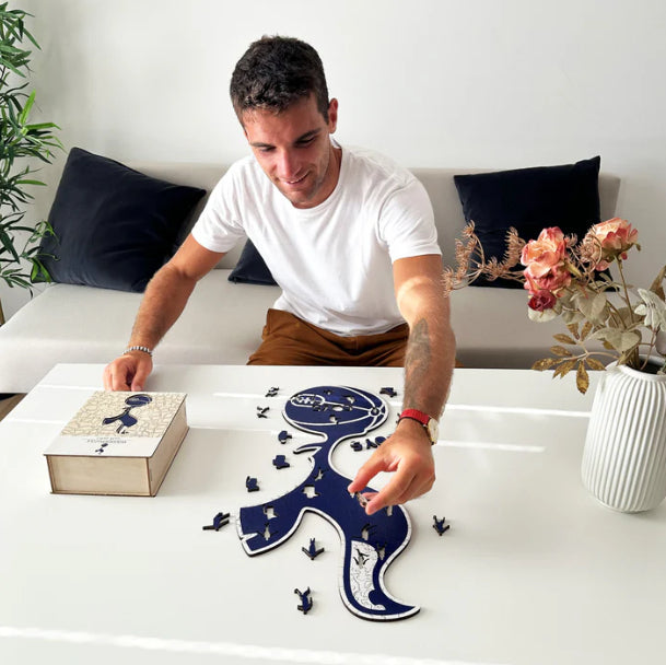 Iconic Puzzles Puzzle Tottenham Hotspur FC Logo – 270 Teile – 25 × 60 cm – ab 10 J. – Holz – Blau/Weiss – FSC