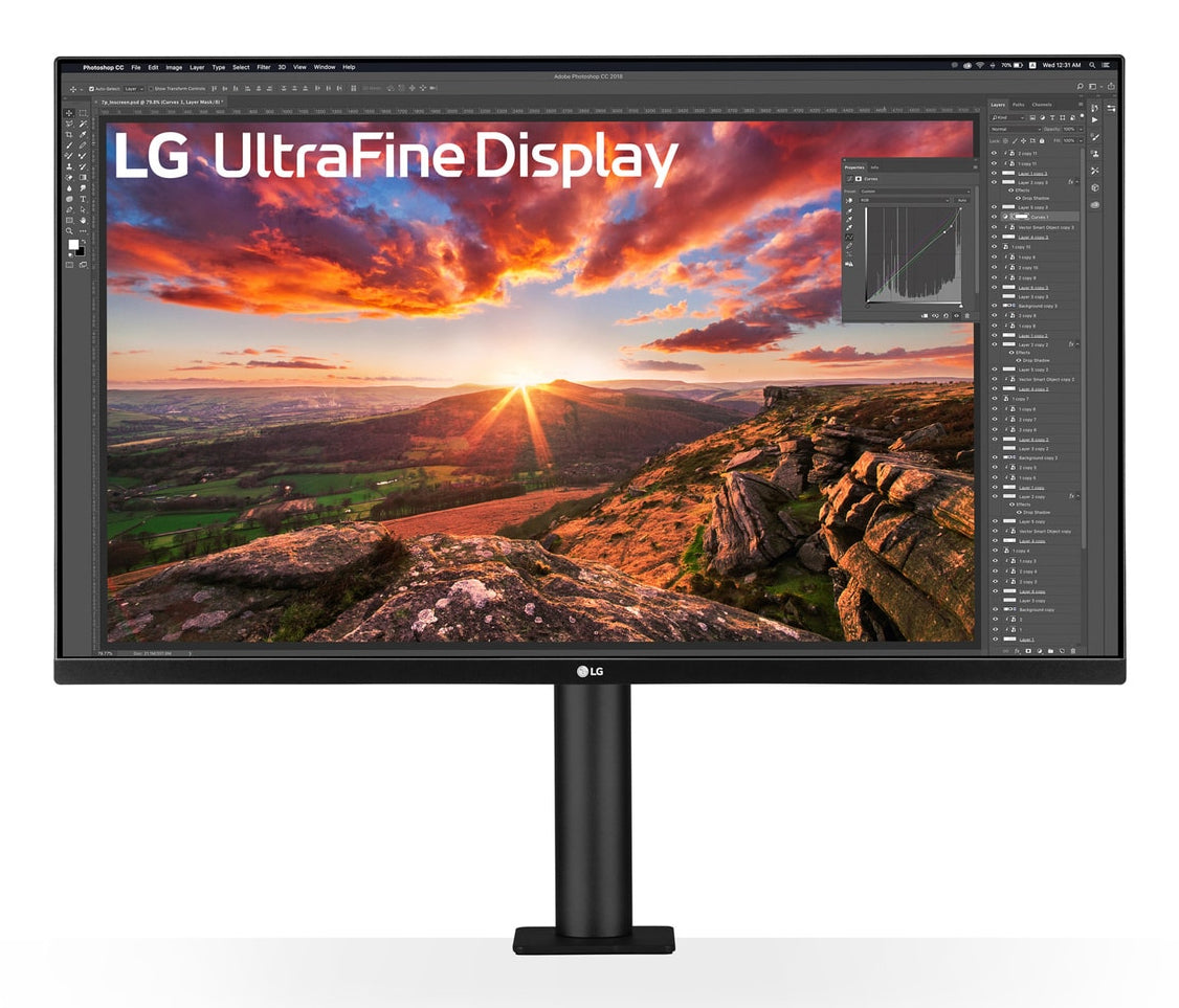 LG 32UN880K-B – 31,5", 3840 × 2160 (4K), IPS, USB-C 60 W, HDR10